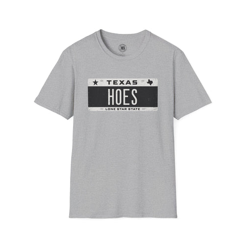 'HOES' Plates Front Only Tee  – Hoes Clothes