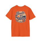 Boats and Hoes Sunset Cruising Left Chest Full Back Print Tee – Hoes Clothes