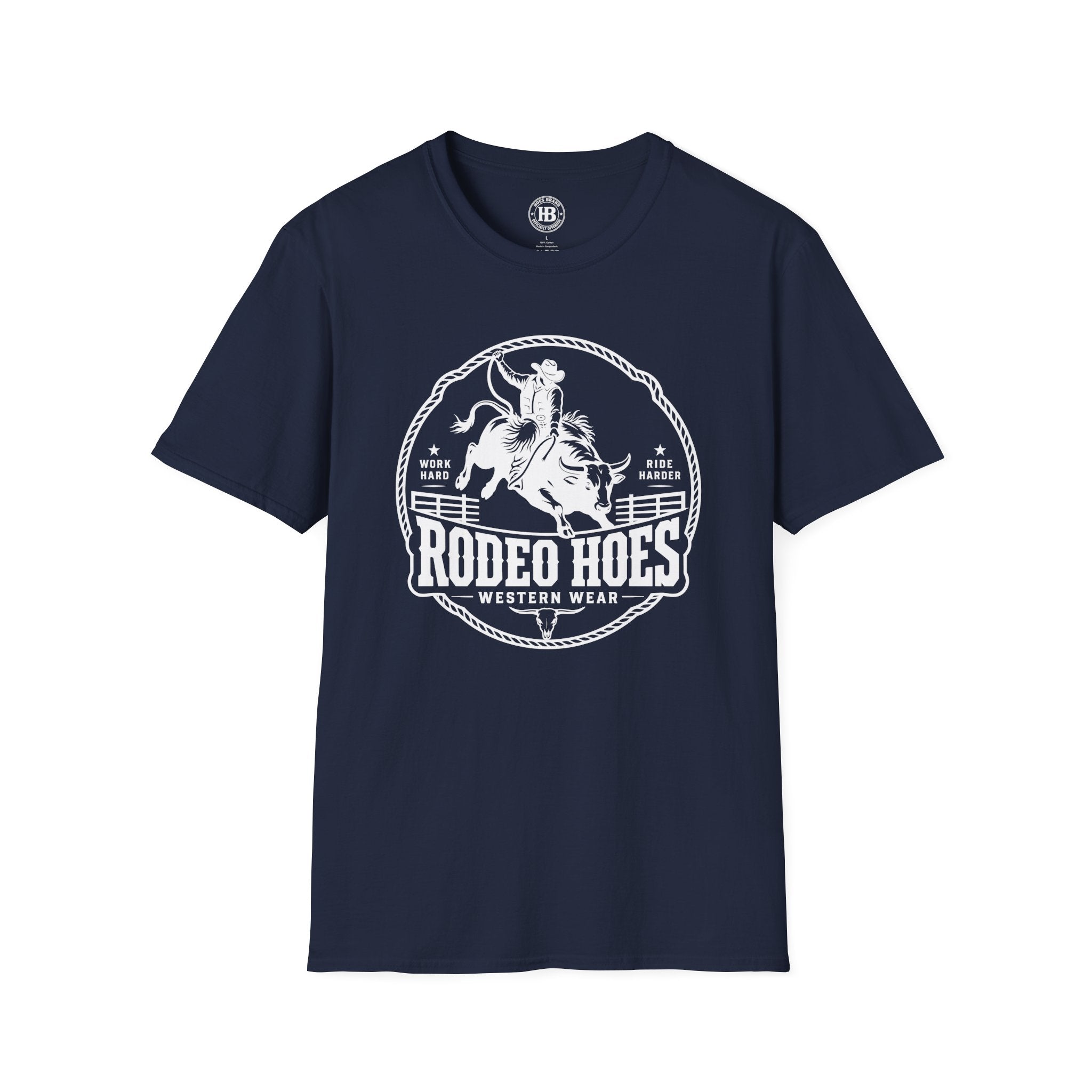 Rodeo Hoes Western Wear Tee – He Rides – Hoes Clothes