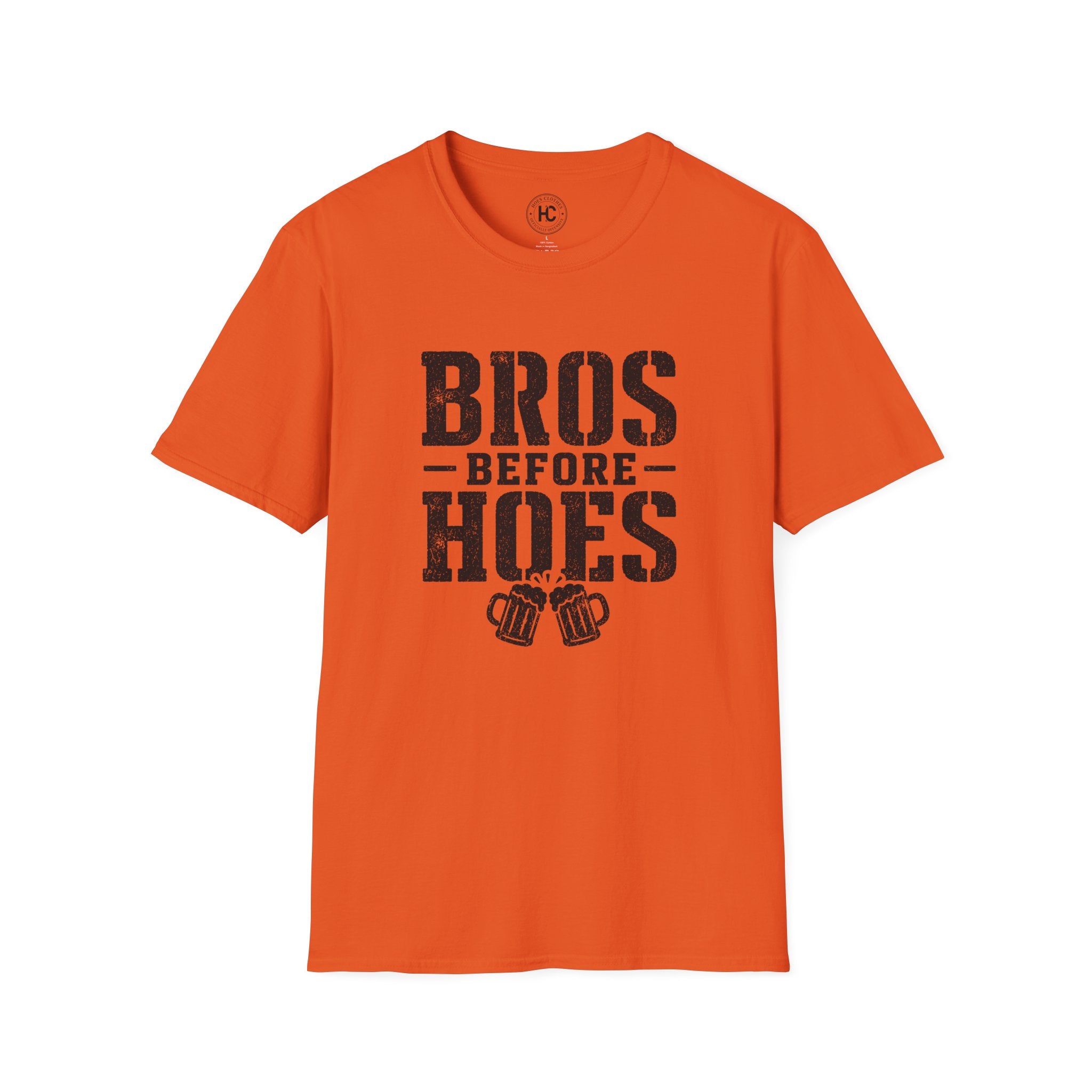 Bros Before Hoes Beer Large Front Print Tee – Hoes Clothes