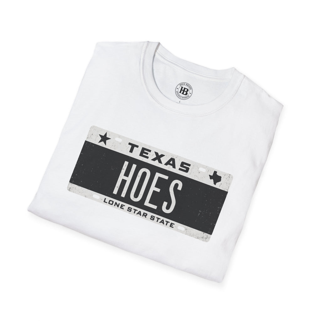 'HOES' Plates Front Only Tee  – Hoes Clothes