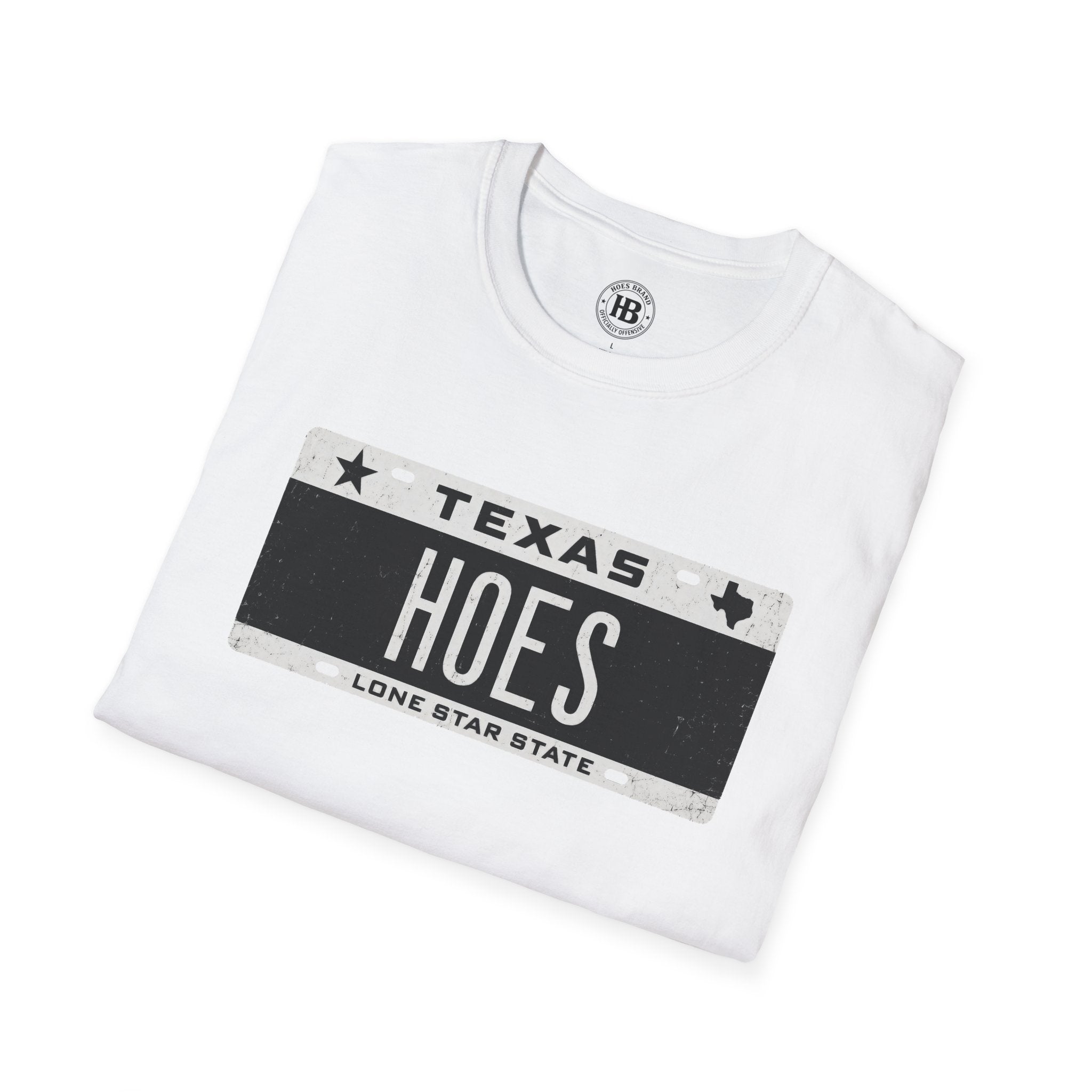 'HOES' Plates Front Only Tee  – Hoes Clothes