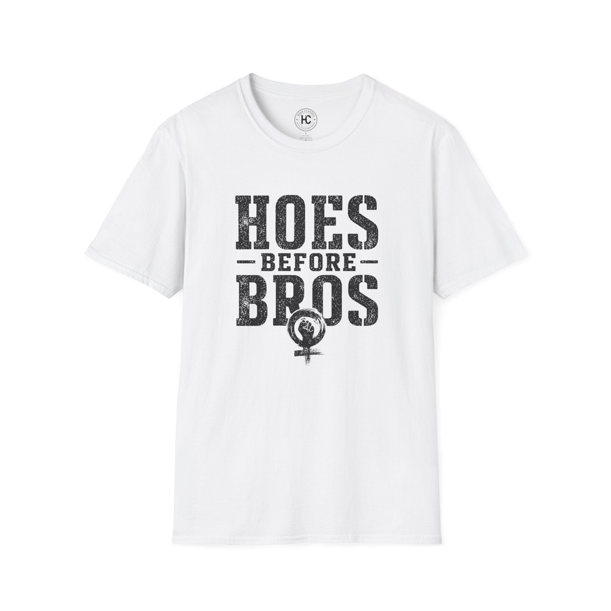 Hoes Before Bros Power Large Front Print Tee – Hoes Clothes