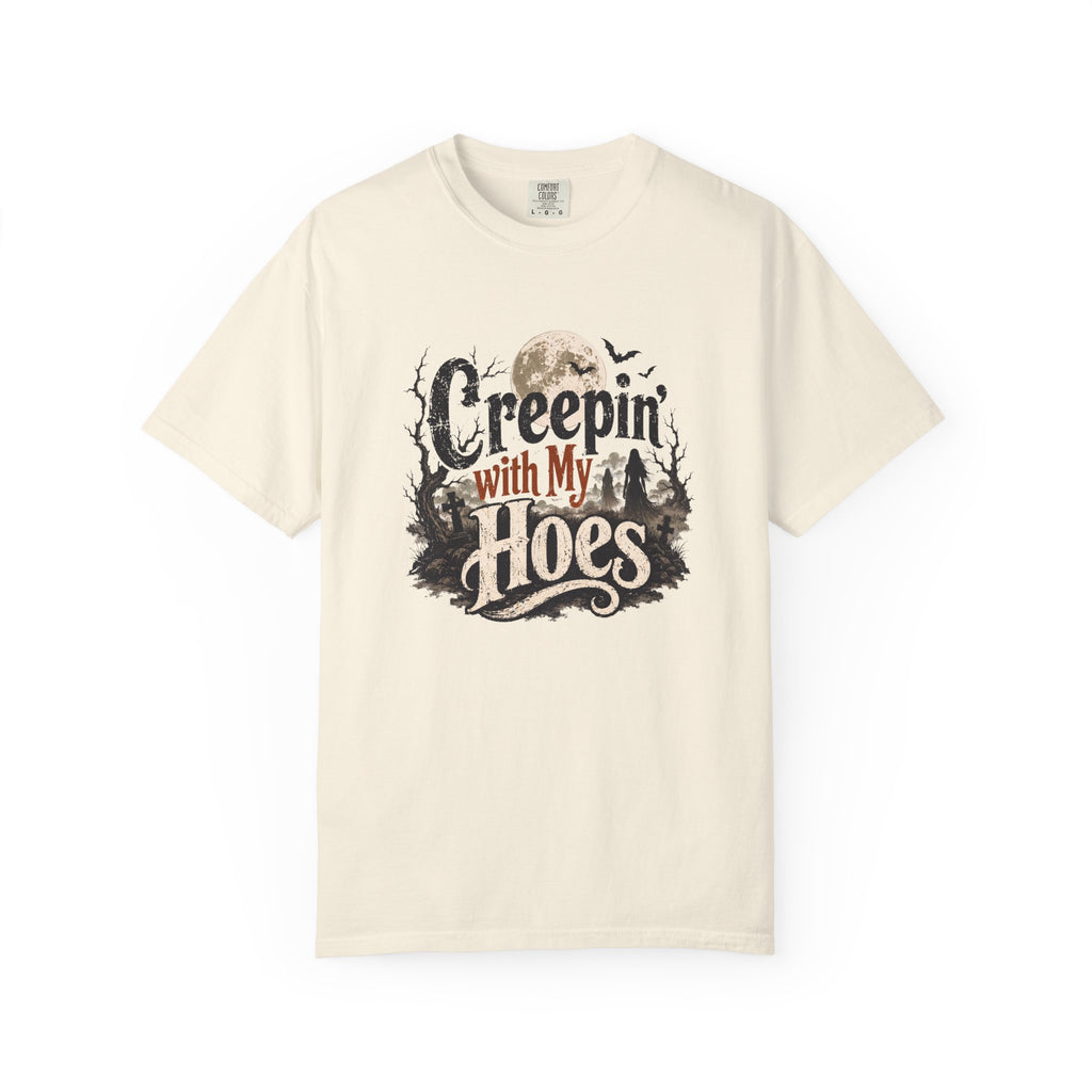 Creepin’ With My Hoes Graveyard Halloween Tee