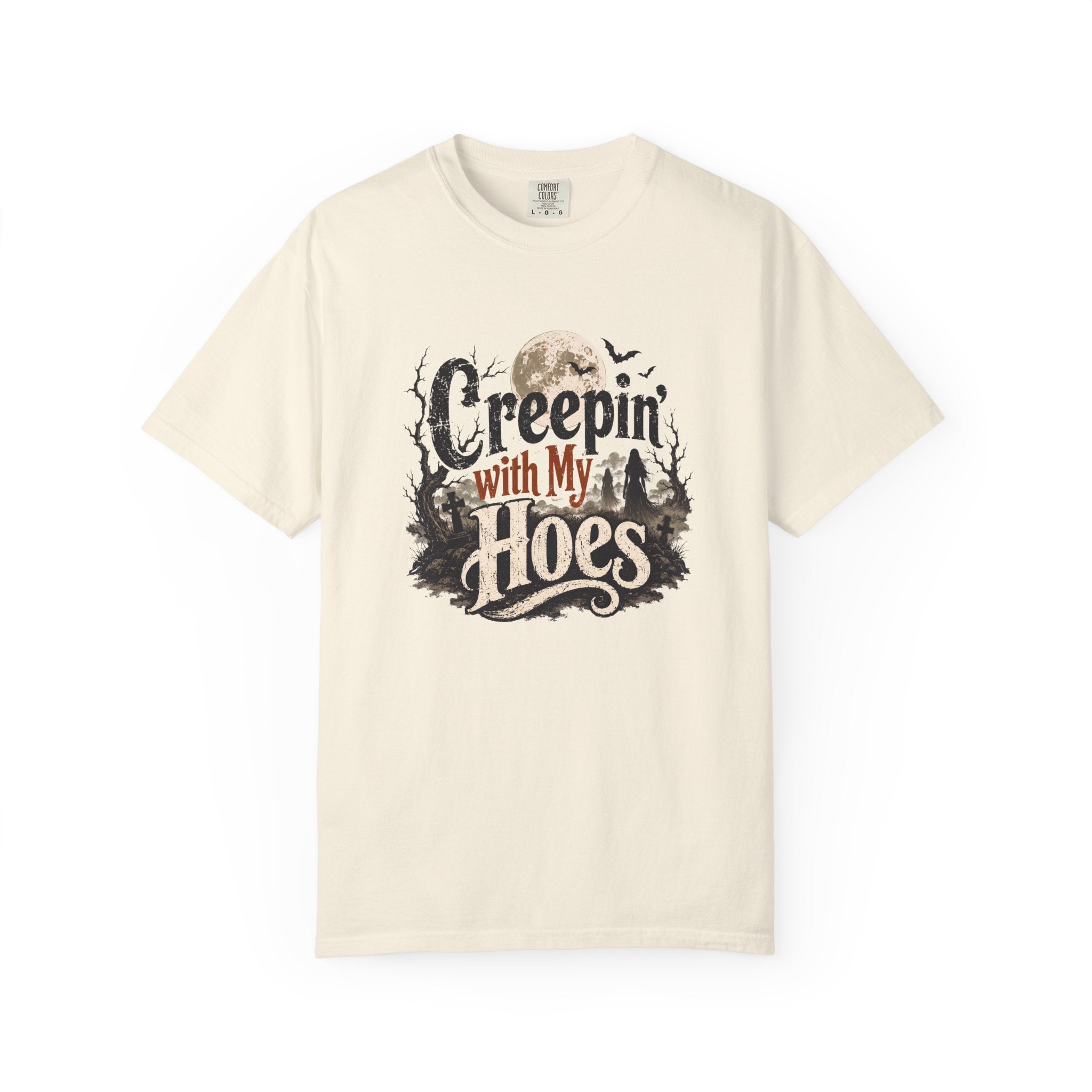 Creepin’ With My Hoes Graveyard Halloween Tee