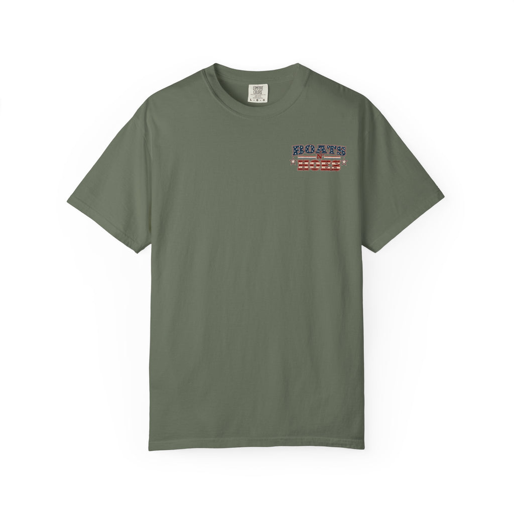 Boats and Hoes Patriotic Shirt