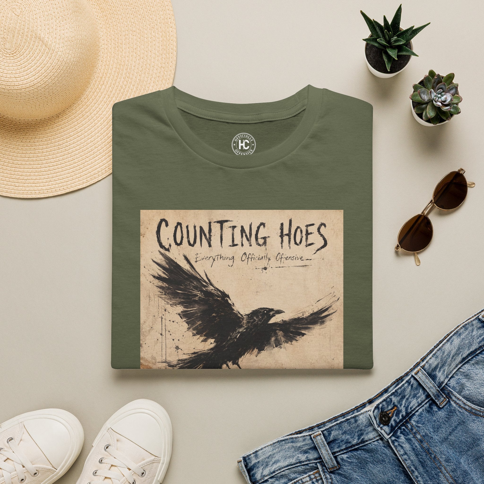 Counting Hoes Tee Front Only – Hoes Clothes