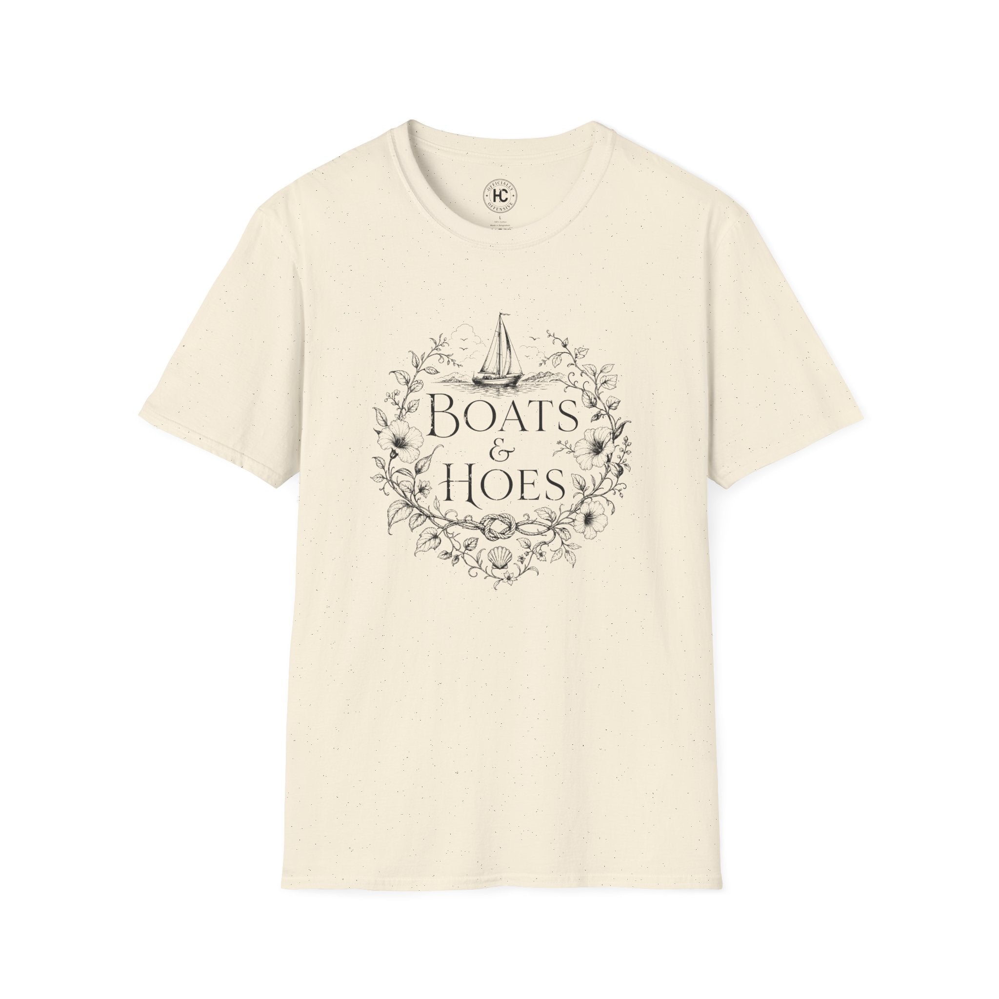 Boats and Hoes Botanical Front Only Tee – Hoes Clothes