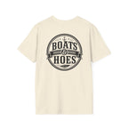 Boats and Hoes Badge Front & Back Print Tee – Hoes Clothes