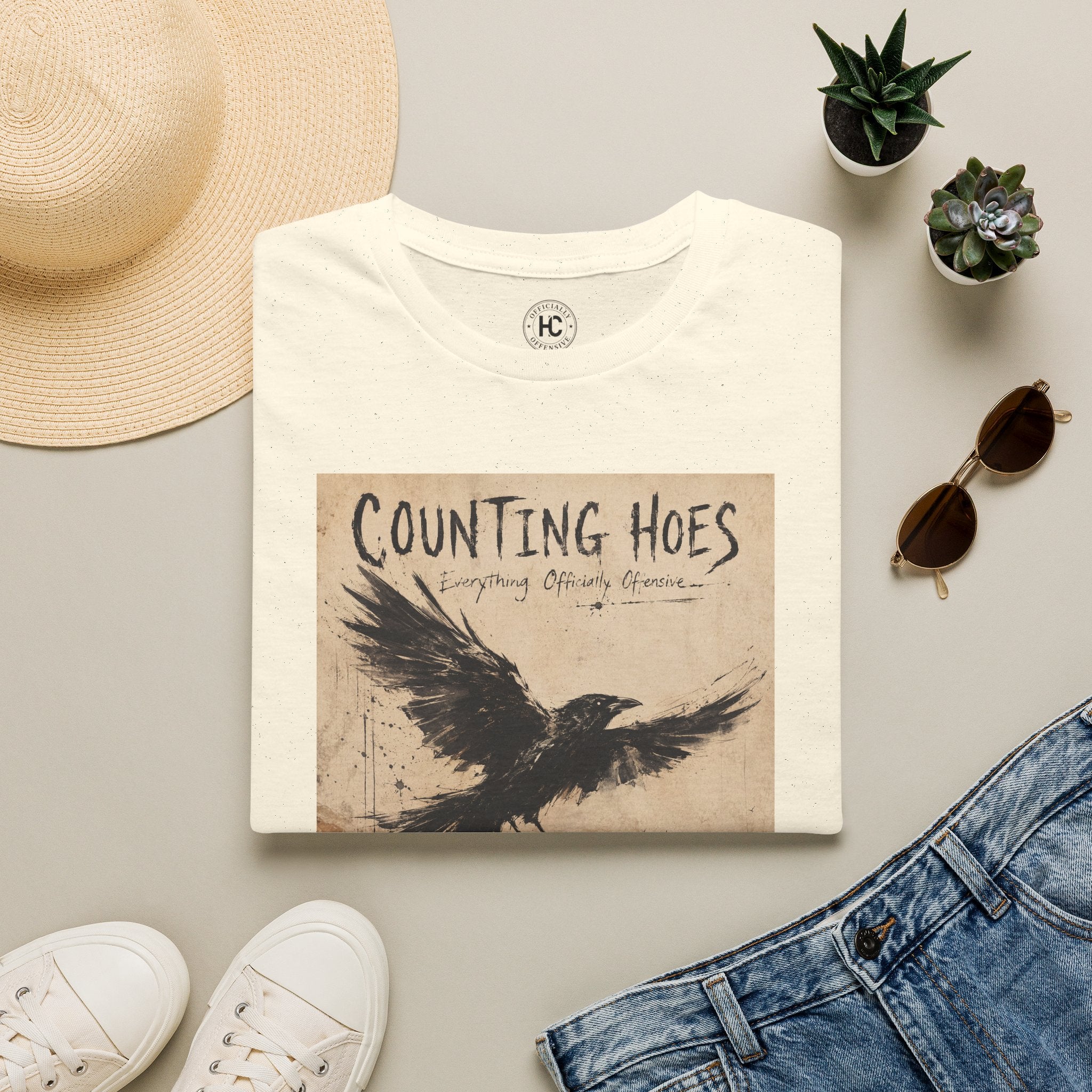 Counting Hoes Tee Front Only – Hoes Clothes