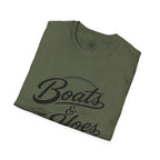Boats and Hoes Retro Front Only Tee – Hoes Clothes