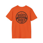 Boats and Hoes Badge Front & Back Print Tee – Hoes Clothes