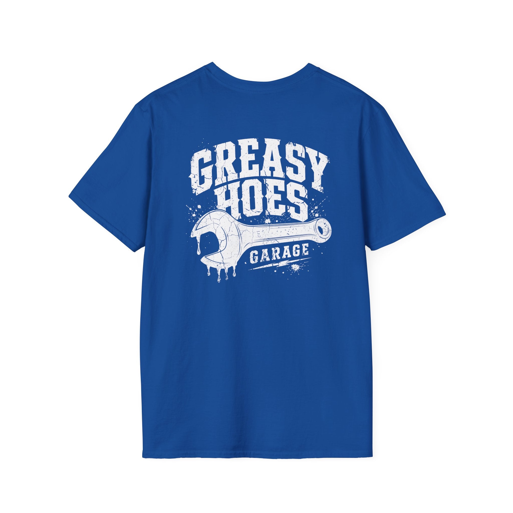 Greasy Hoes Garage Front & Back Tee – Hoes Clothes