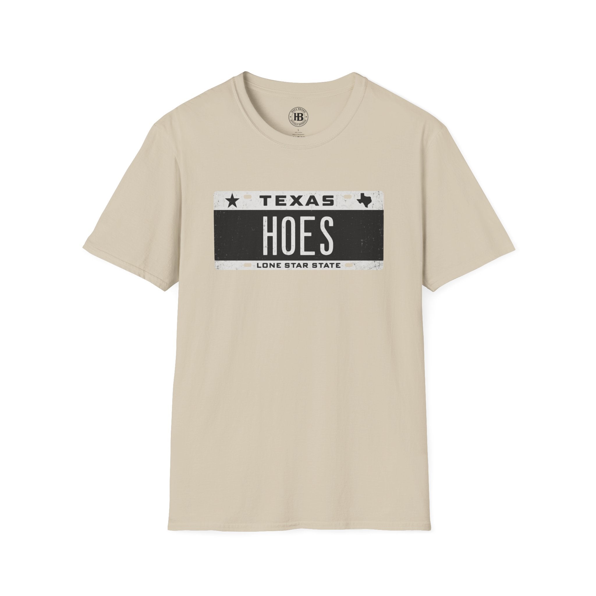 'HOES' Plates Front Only Tee  – Hoes Clothes