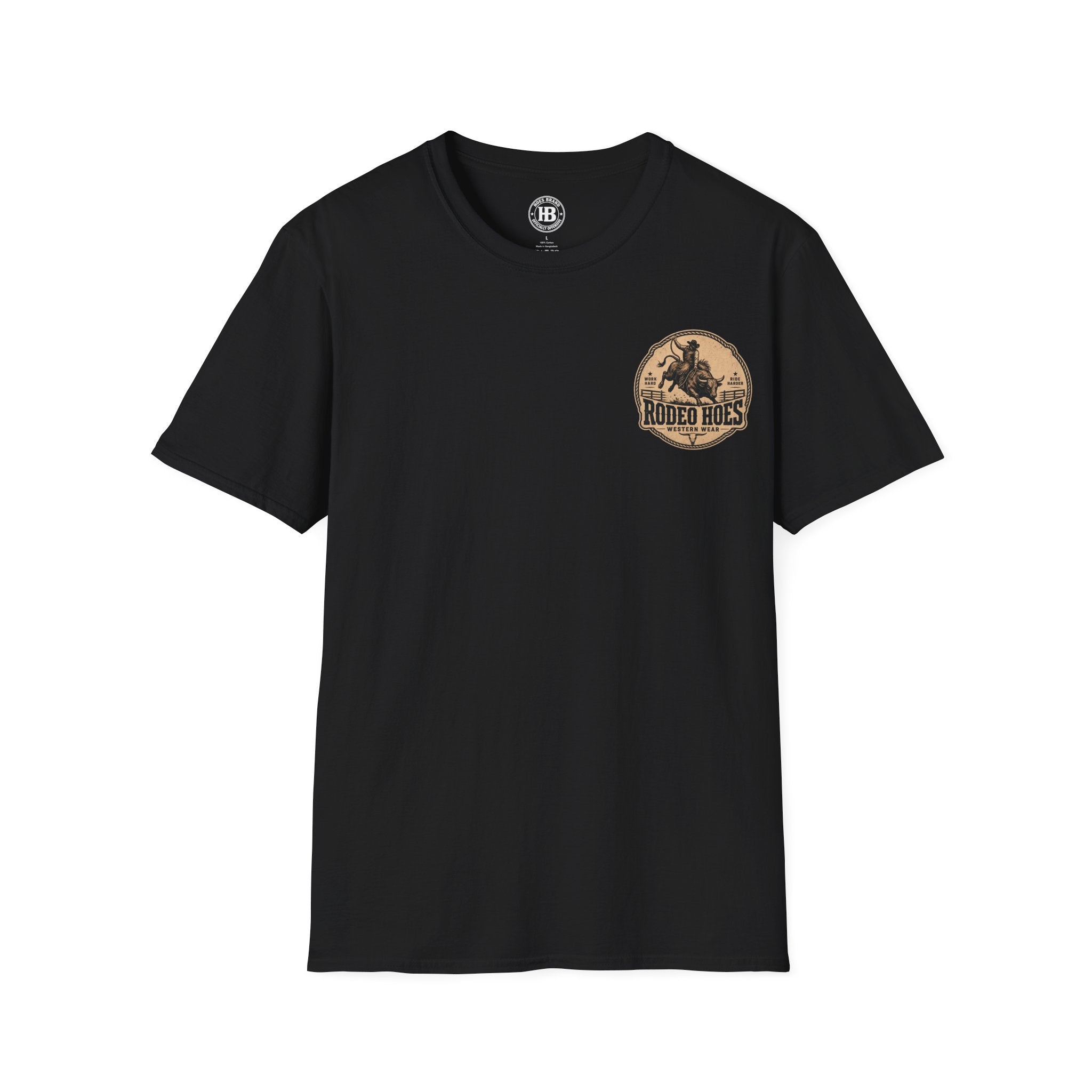 Rodeo Hoes Western Wear Tee – Full Color – He Rides – Hoes Clothes