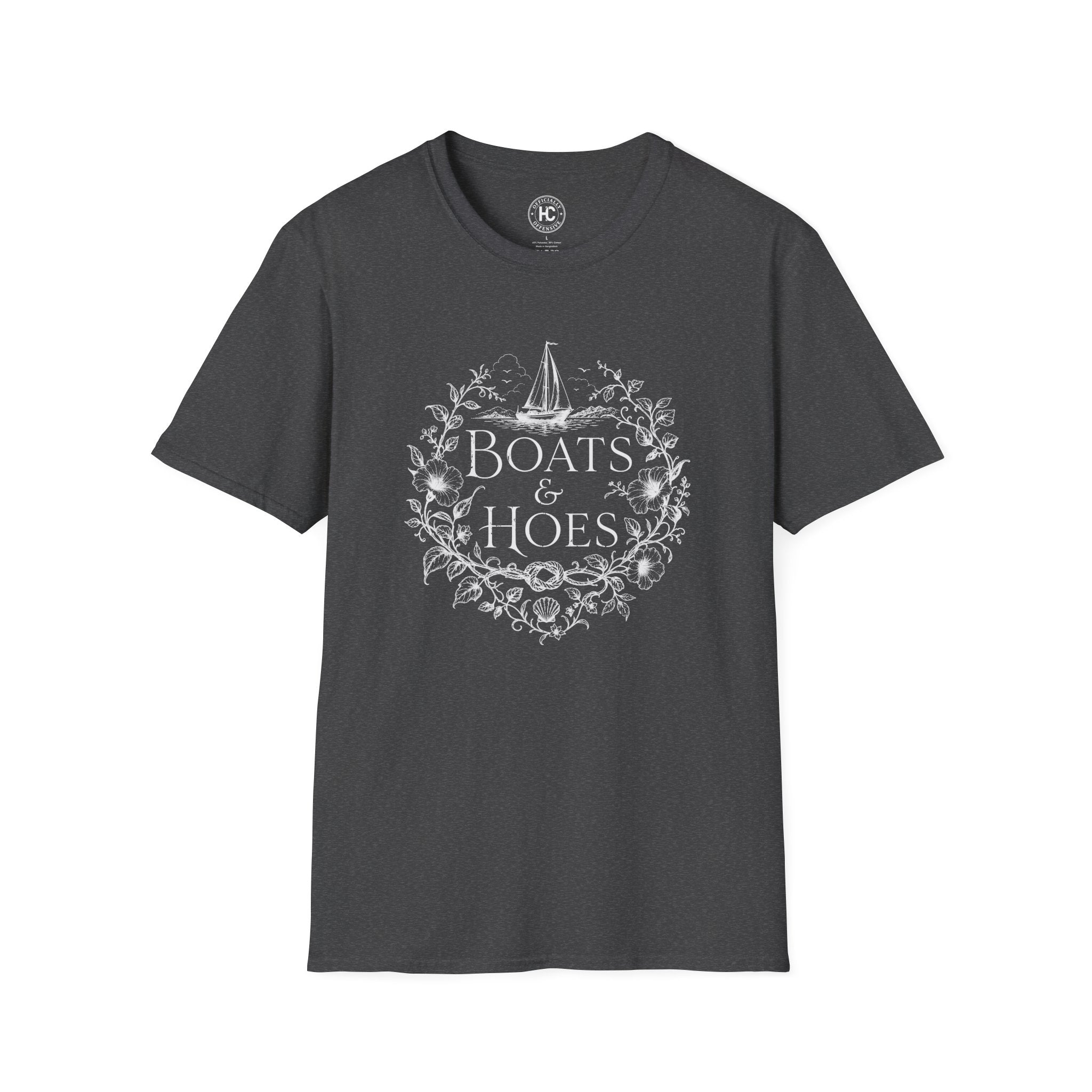 Boats and Hoes Botanical Front Only Tee – Hoes Clothes
