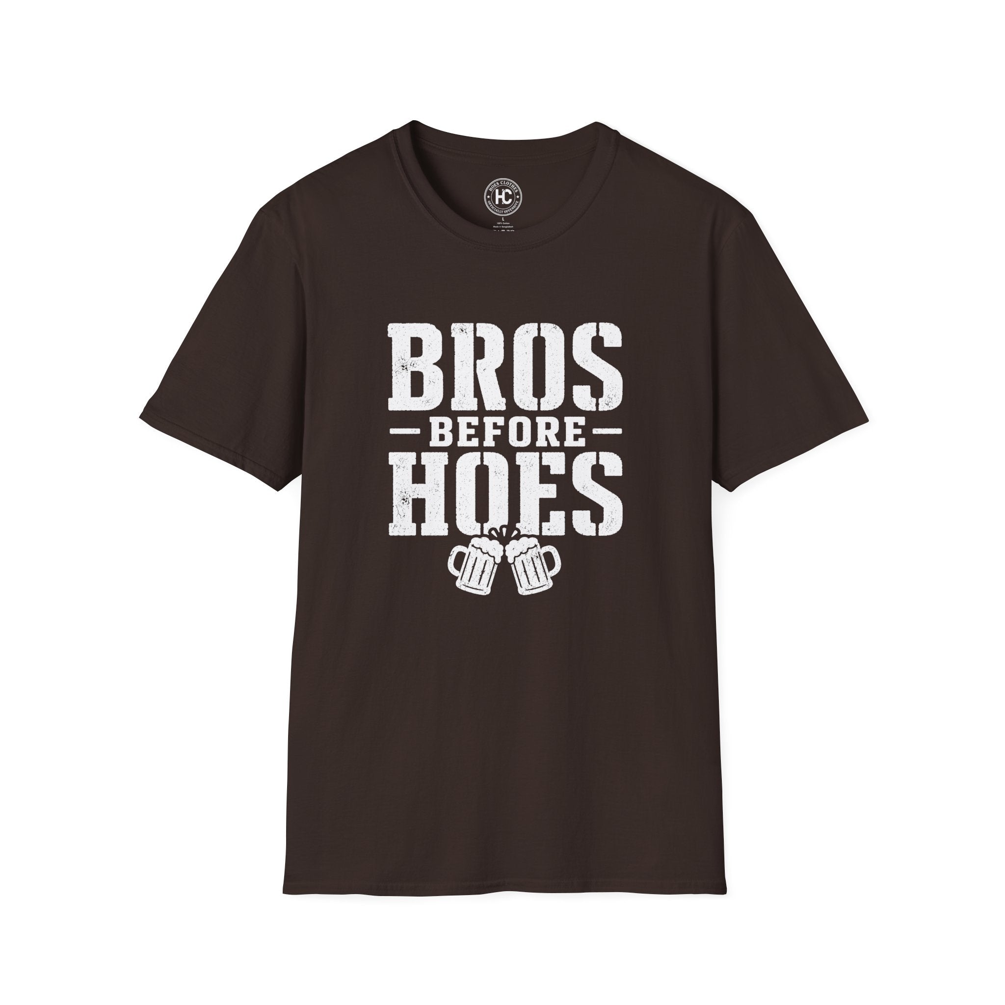 Bros Before Hoes Beer Large Front Print Tee – Hoes Clothes