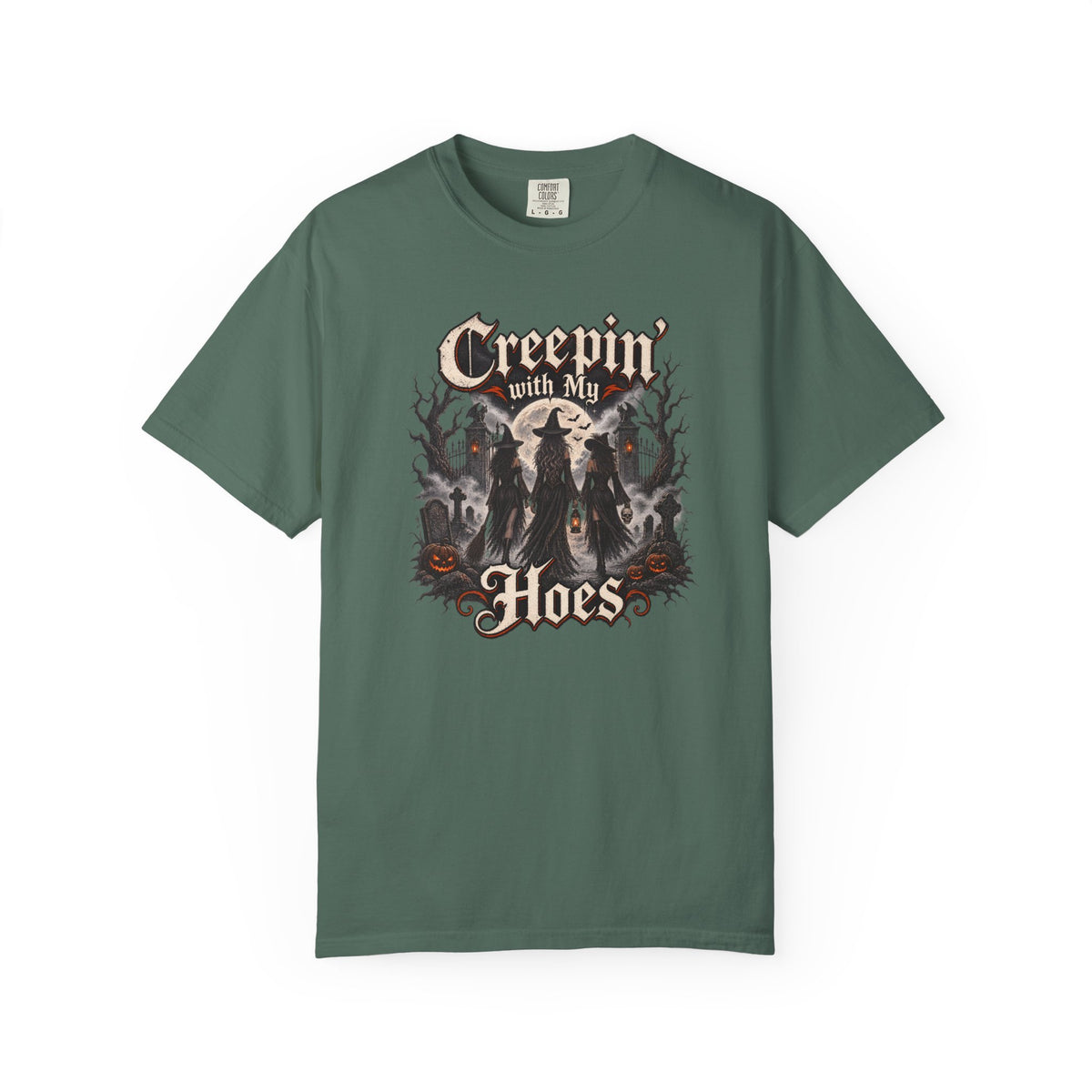 Creepin’ With My Hoes Halloween Tee