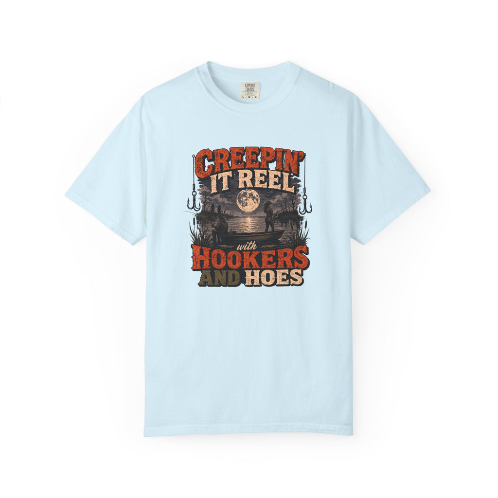 Creepin' It Reel Hookers and Hoes Fishing Tee