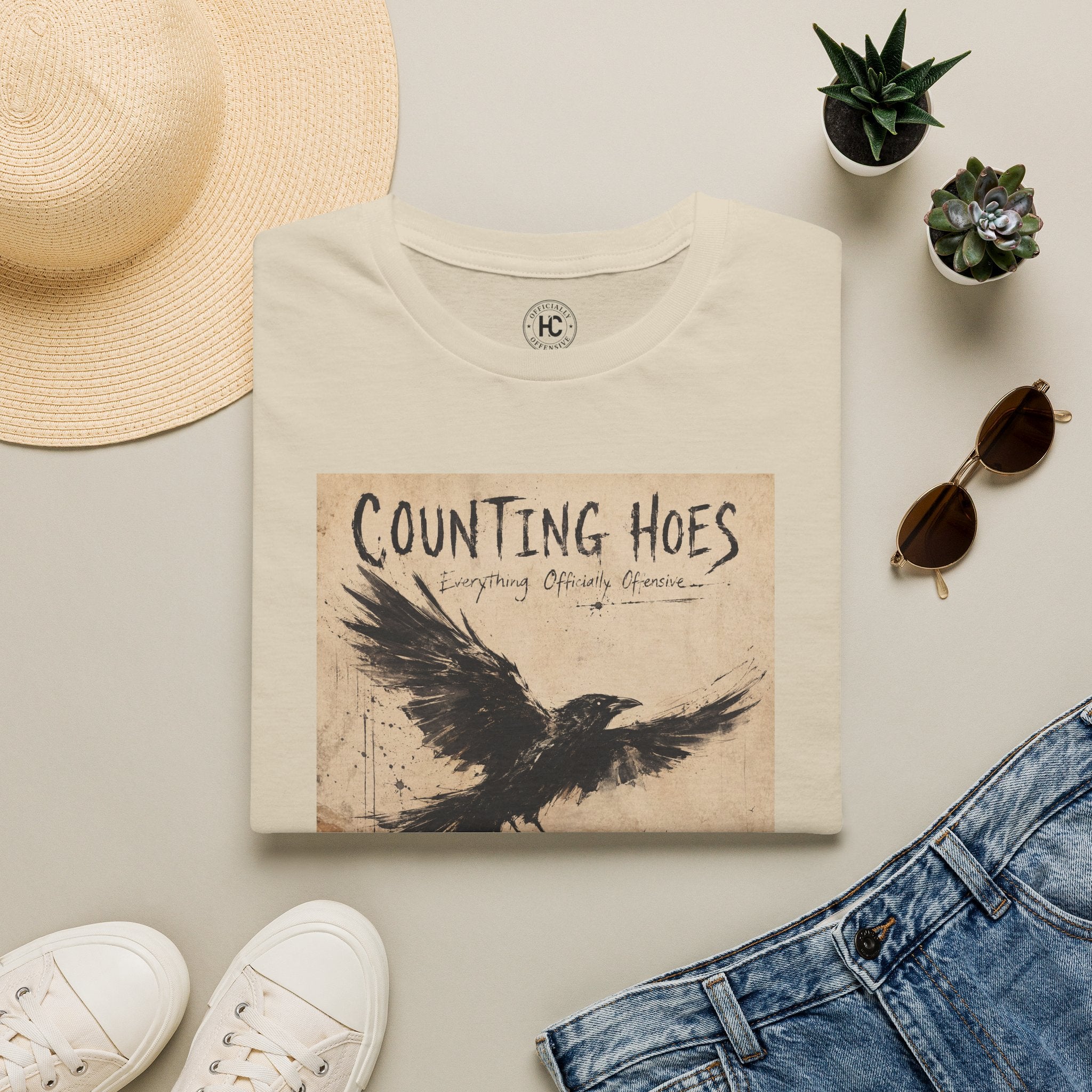 Counting Hoes Tee Front Only – Hoes Clothes