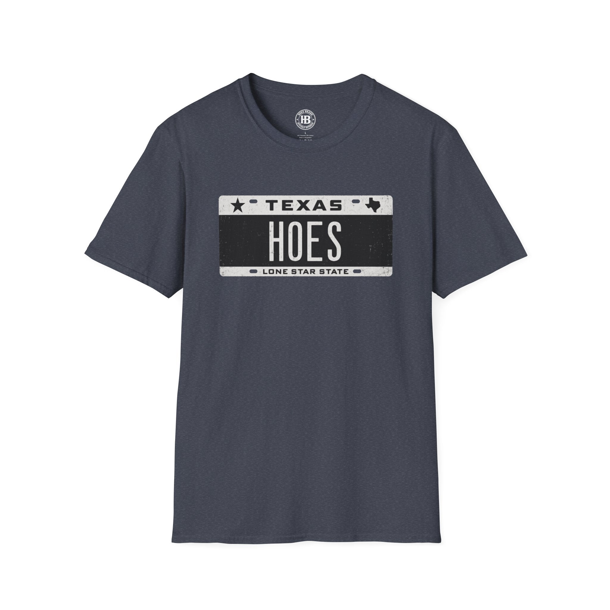 'HOES' Plates Front Only Tee  – Hoes Clothes