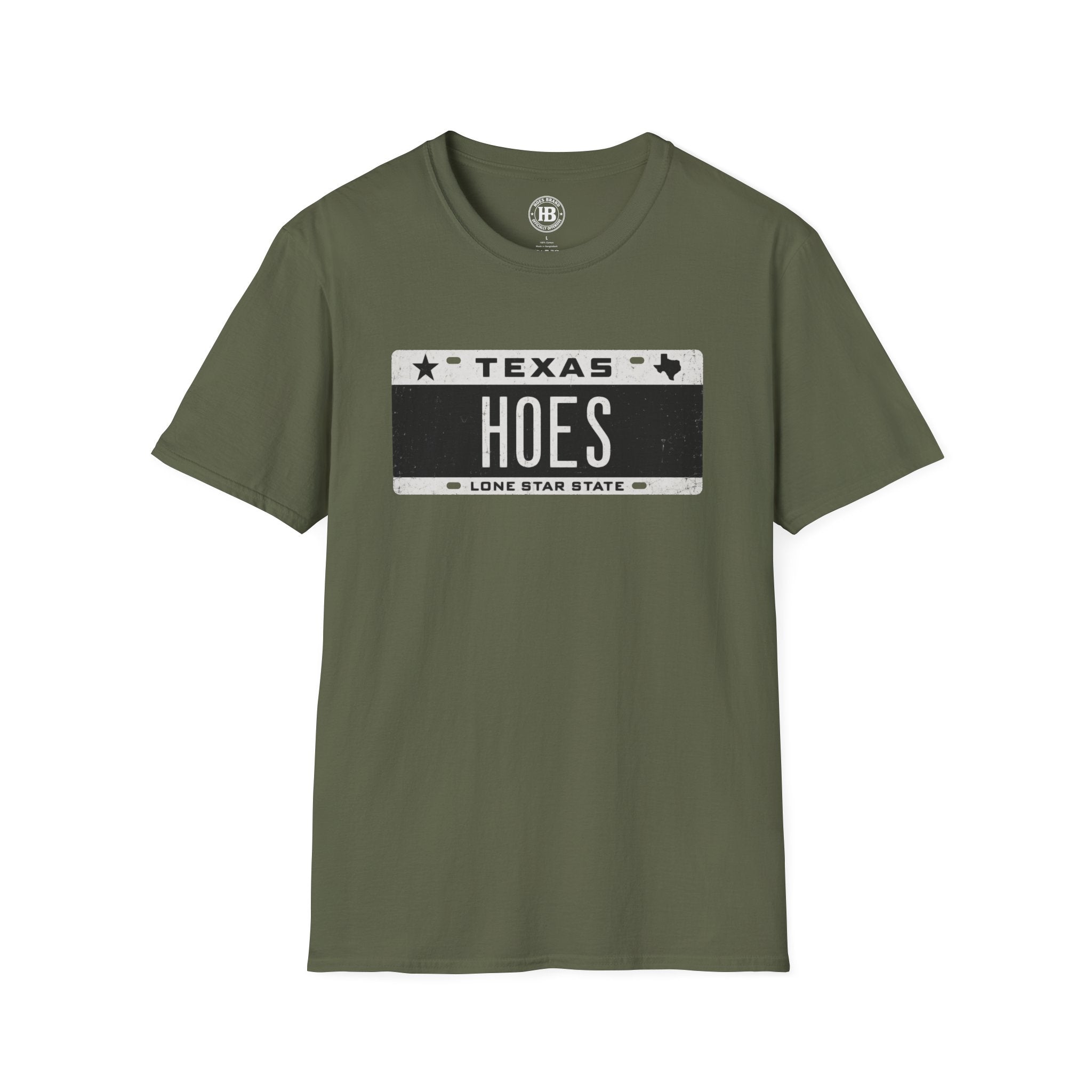 'HOES' Plates Front Only Tee  – Hoes Clothes