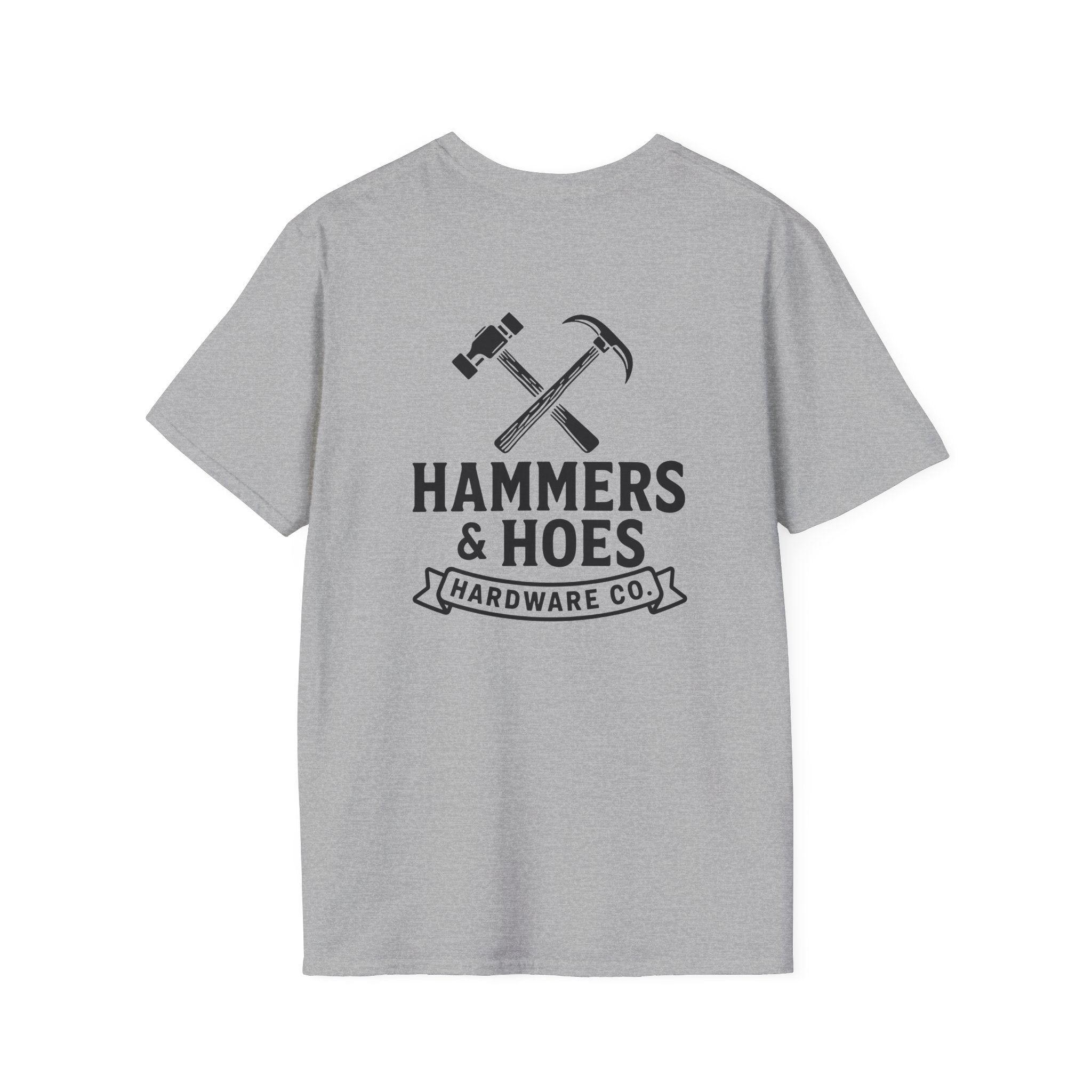 Hammers & Hoes Hardware Co. Front & Back Tee – Hoes Clothes