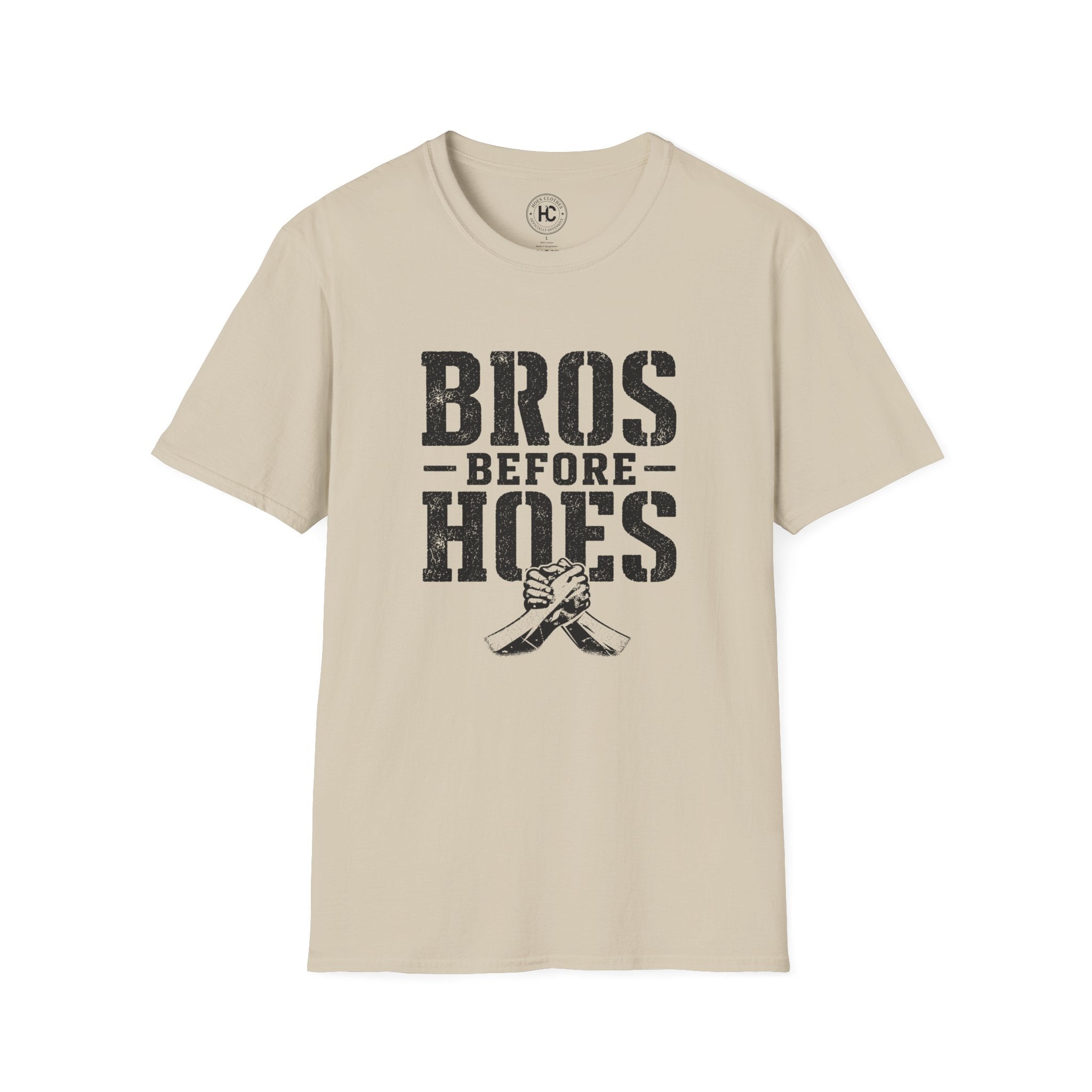 Bros Before Hoes Power Large Front Print Tee – Hoes Clothes
