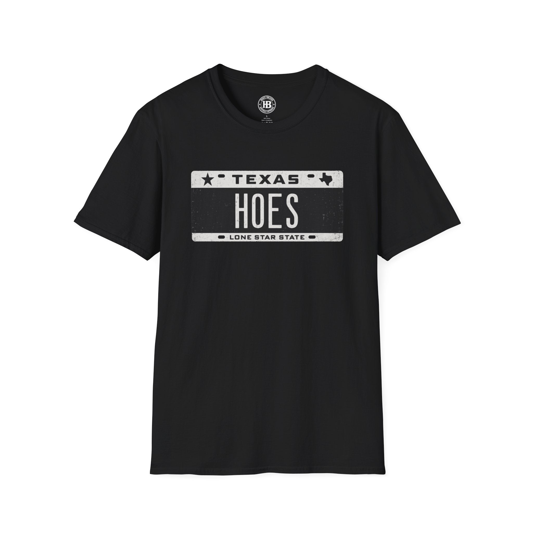 'HOES' Plates Front Only Tee  – Hoes Clothes