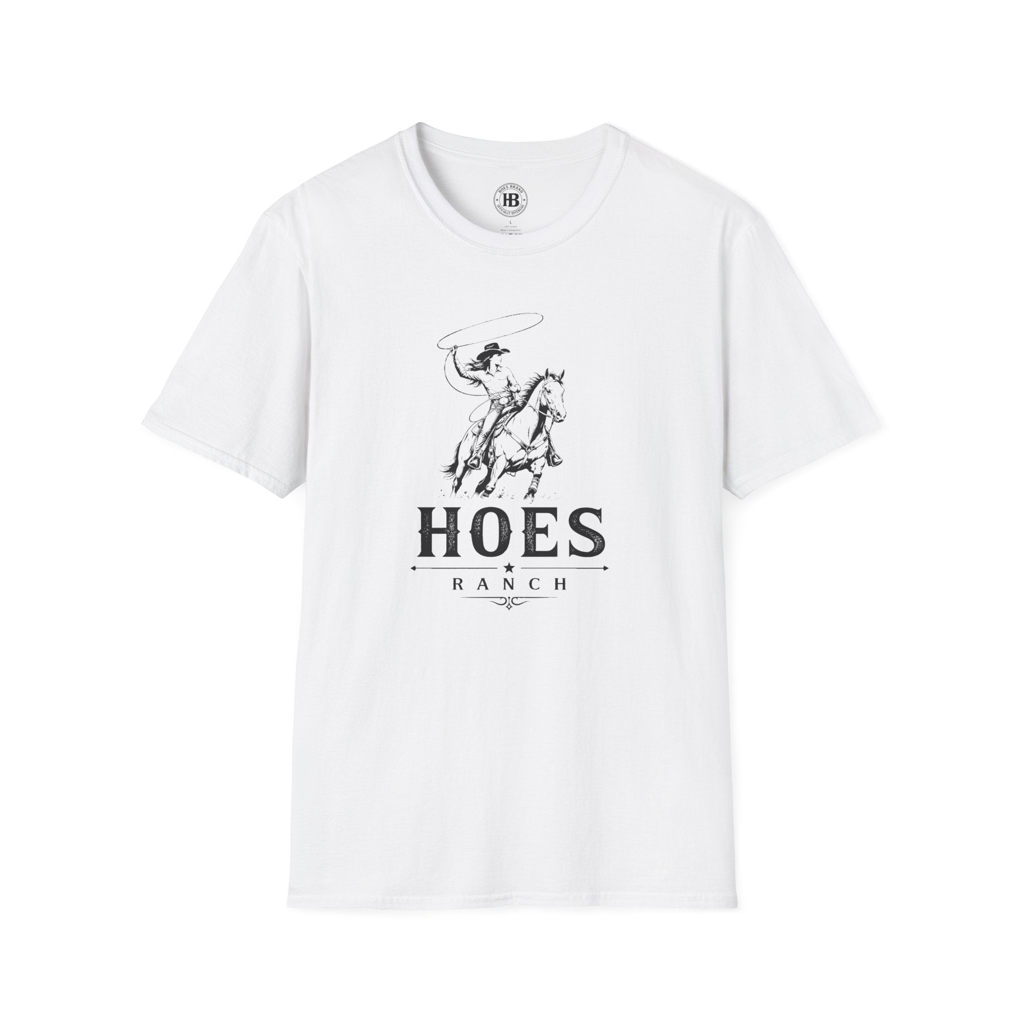 Hoes Ranch Front Only Tee – She Rides – Hoes Clothes