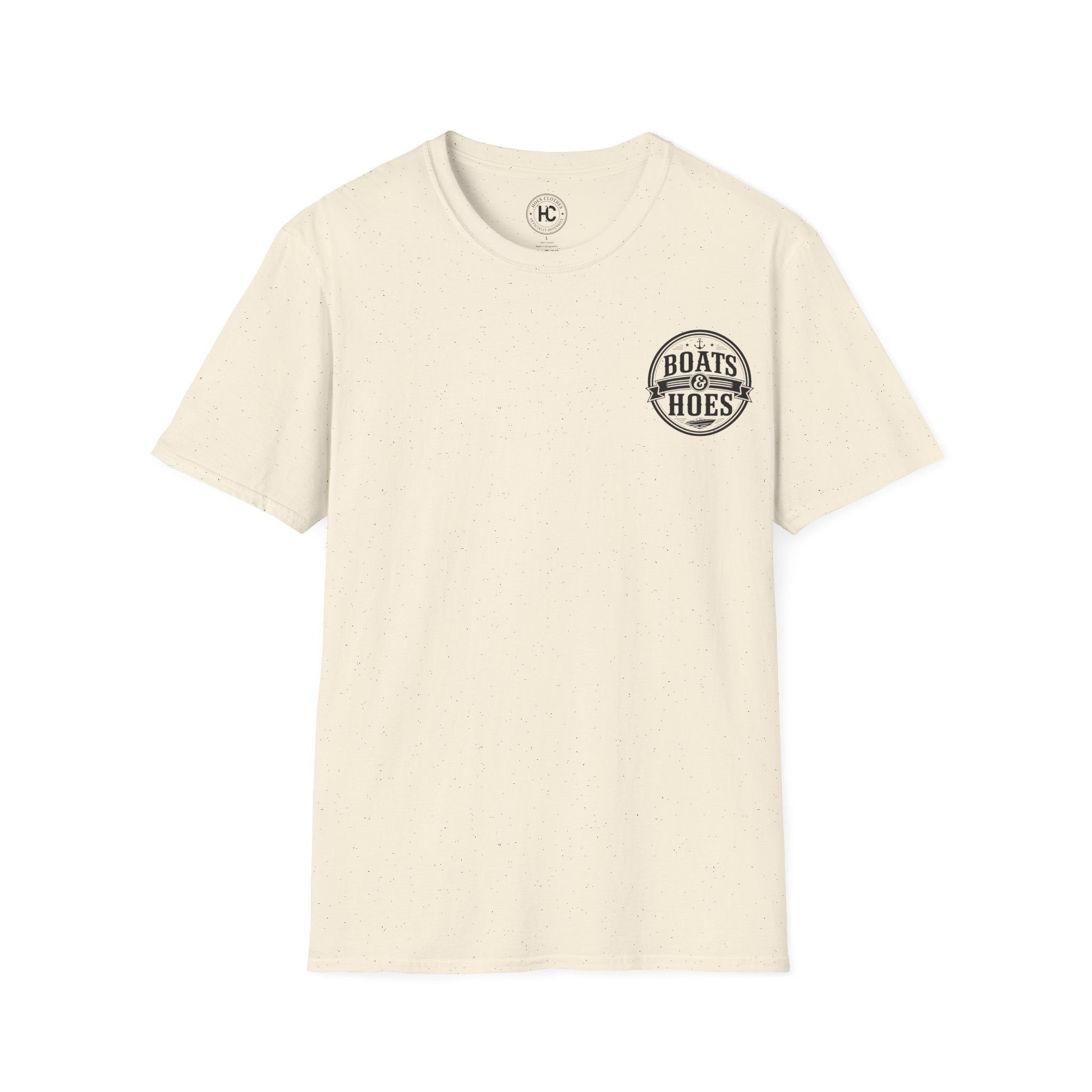 Boats and Hoes Badge Front & Back Print Tee – Hoes Clothes
