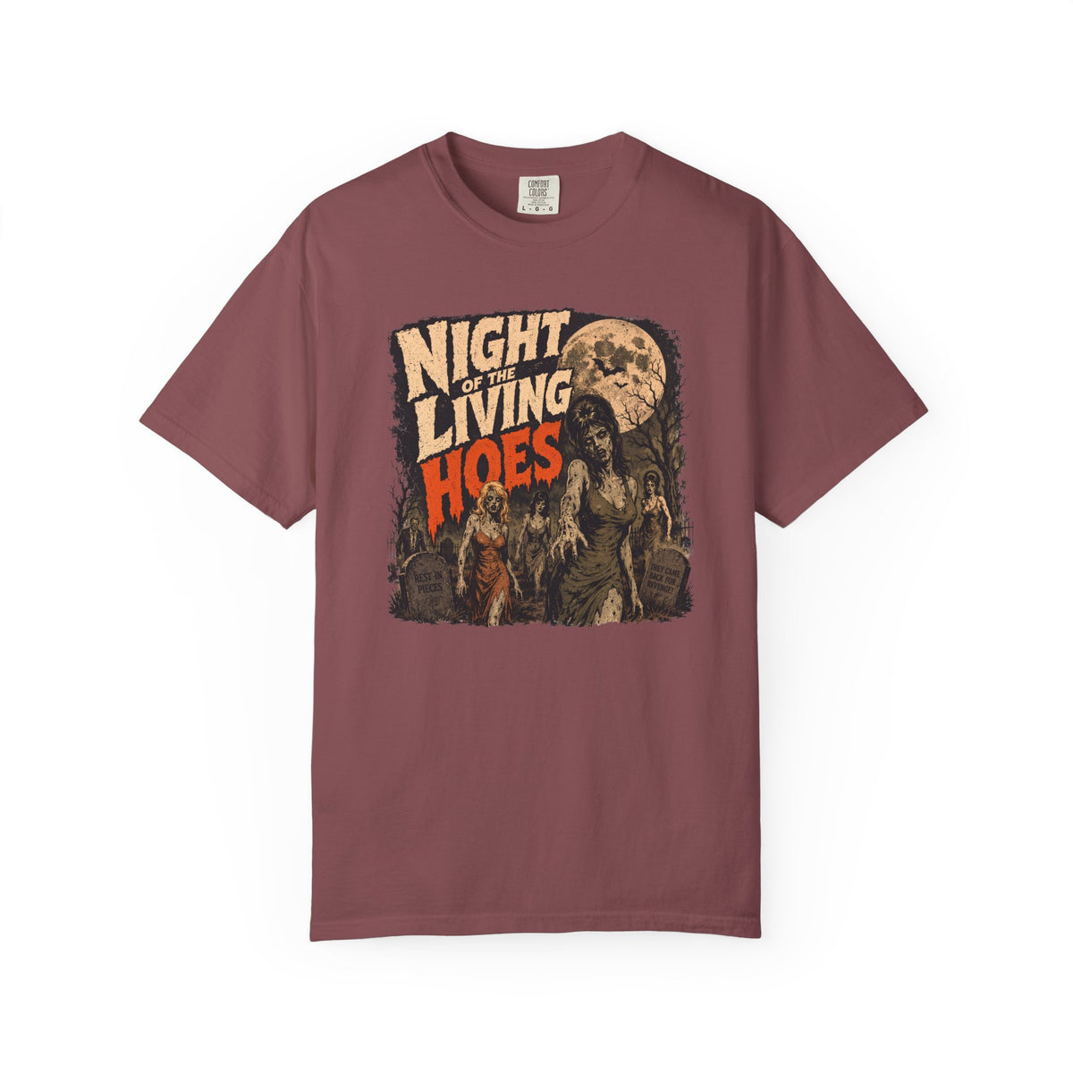 Night of the Living Hoes Zombie Halloween Tee