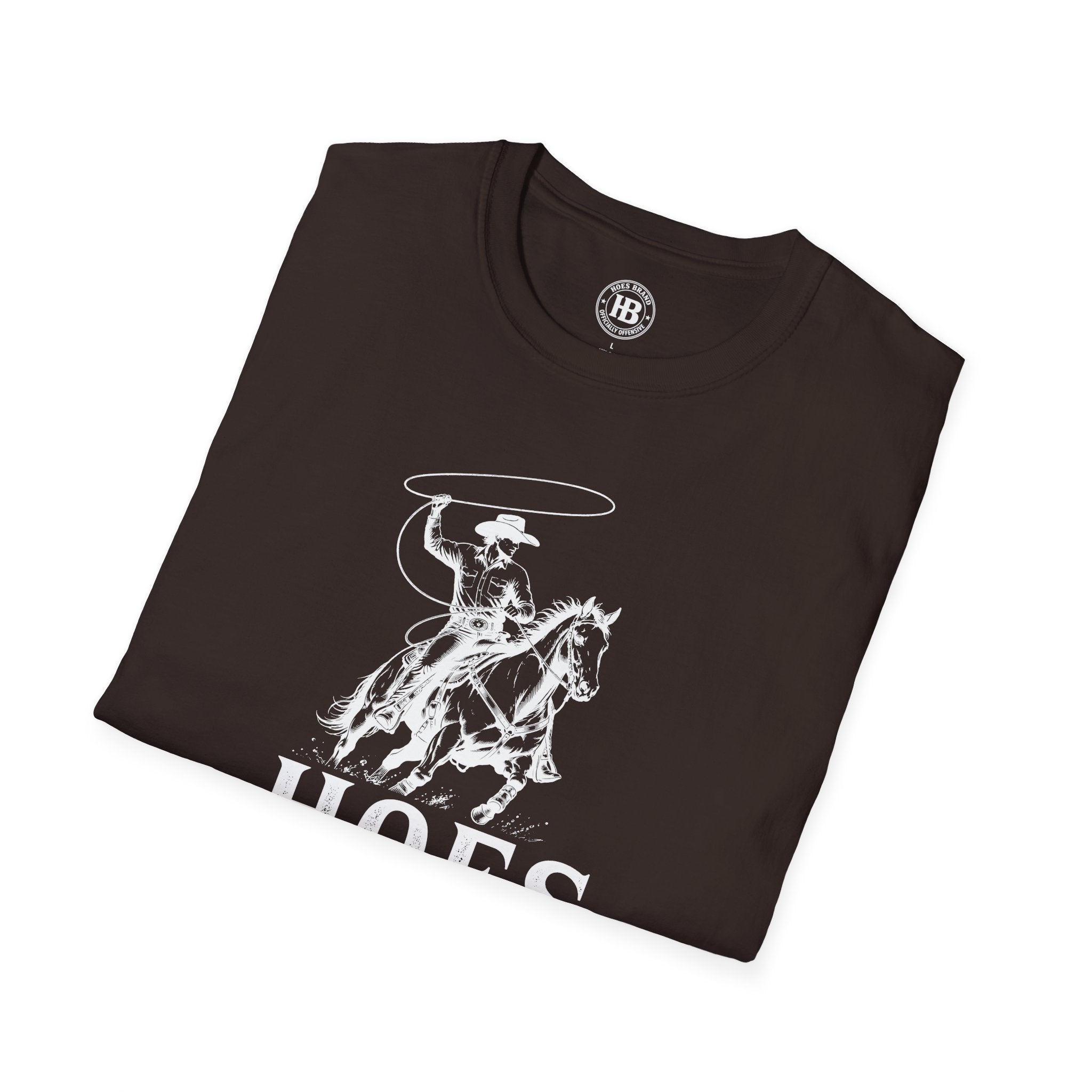 Hoes Ranch Front Only Tee – He Rides – Hoes Clothes