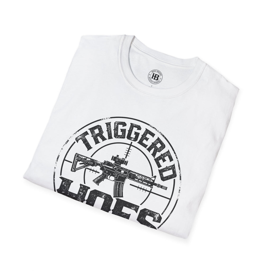 Triggered Hoes Gun Range Front Only Tee – Hoes Clothes