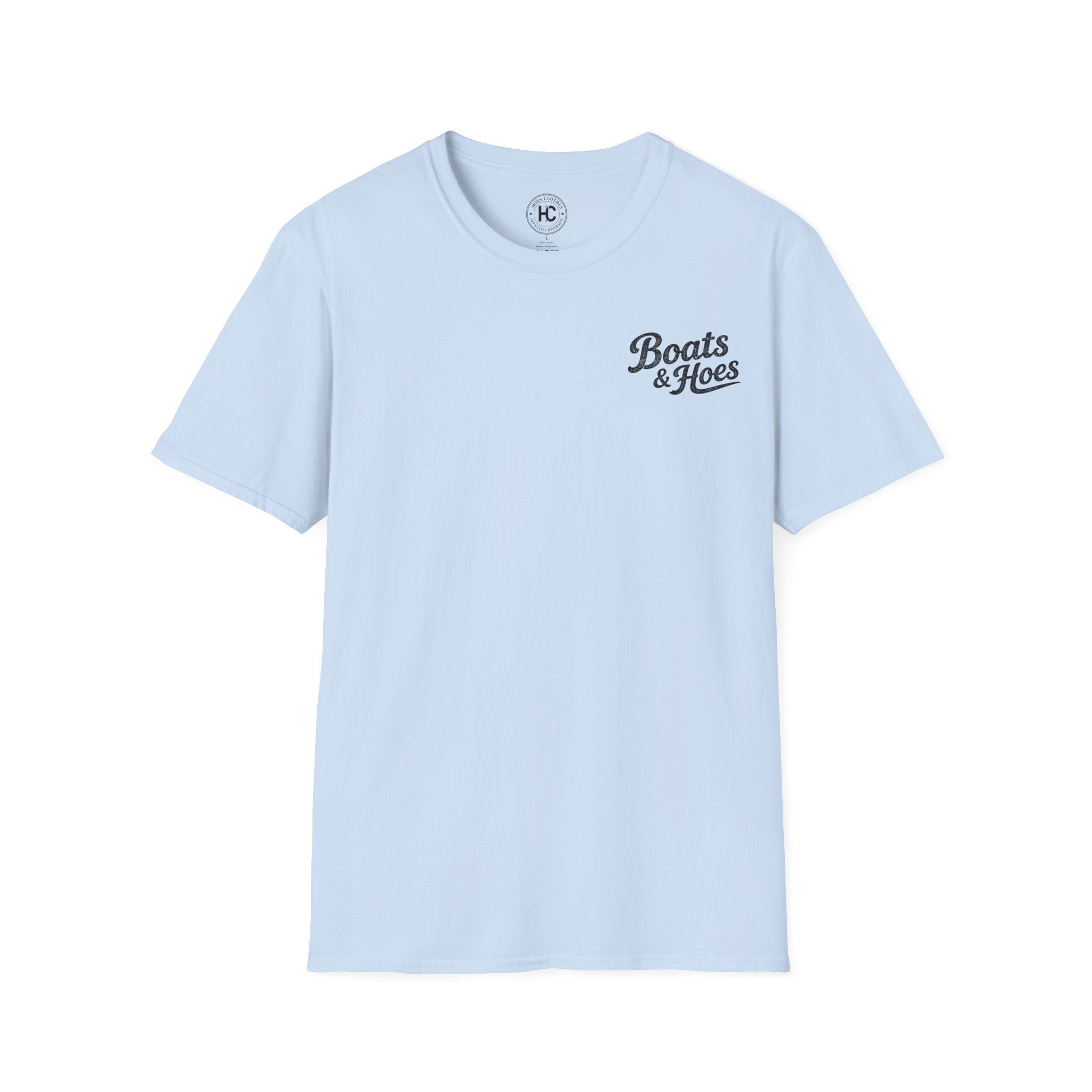 Boats and Hoes Sunset Speedboat Left Chest Full Back Print Tee – Hoes Clothes