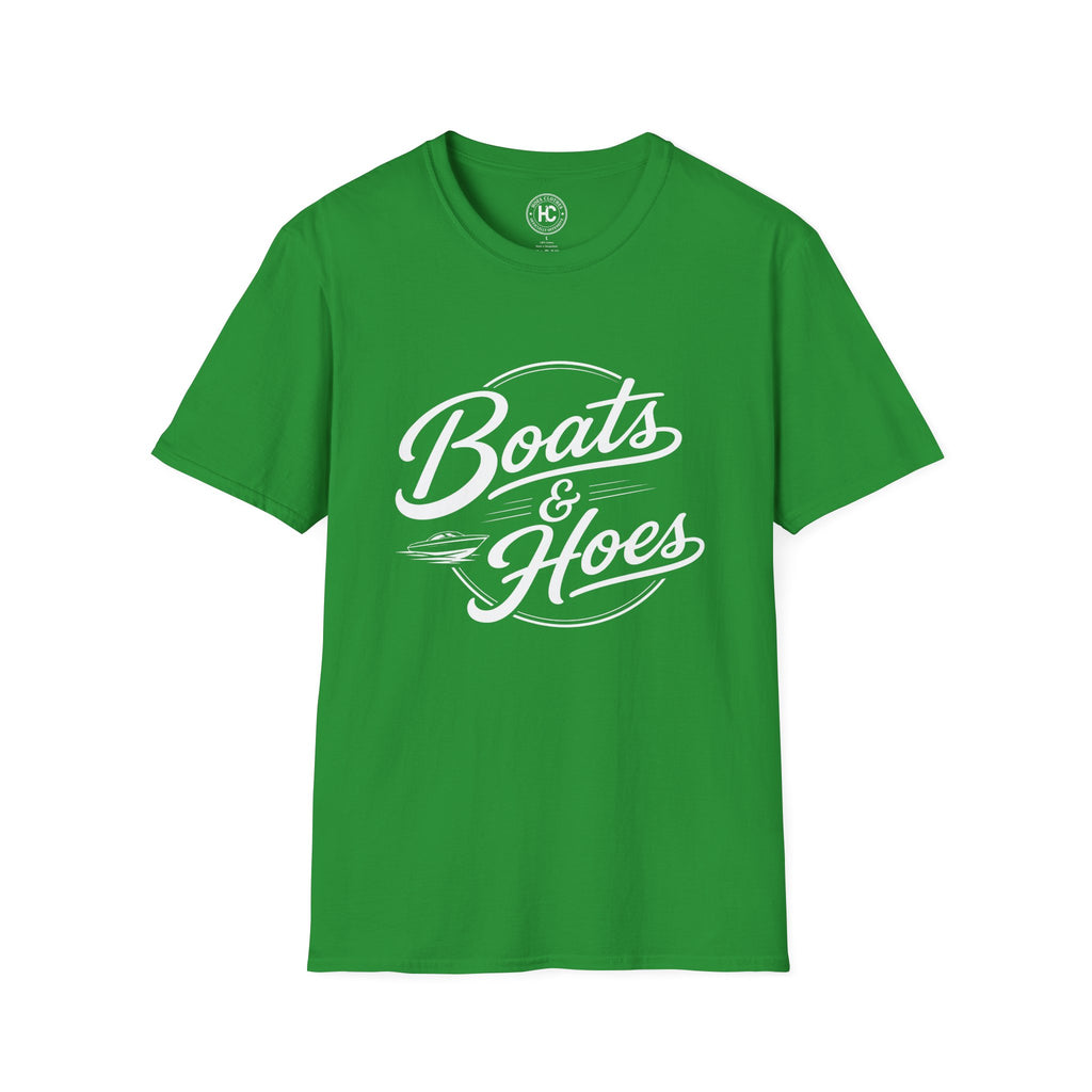 Boats and Hoes Retro Tee