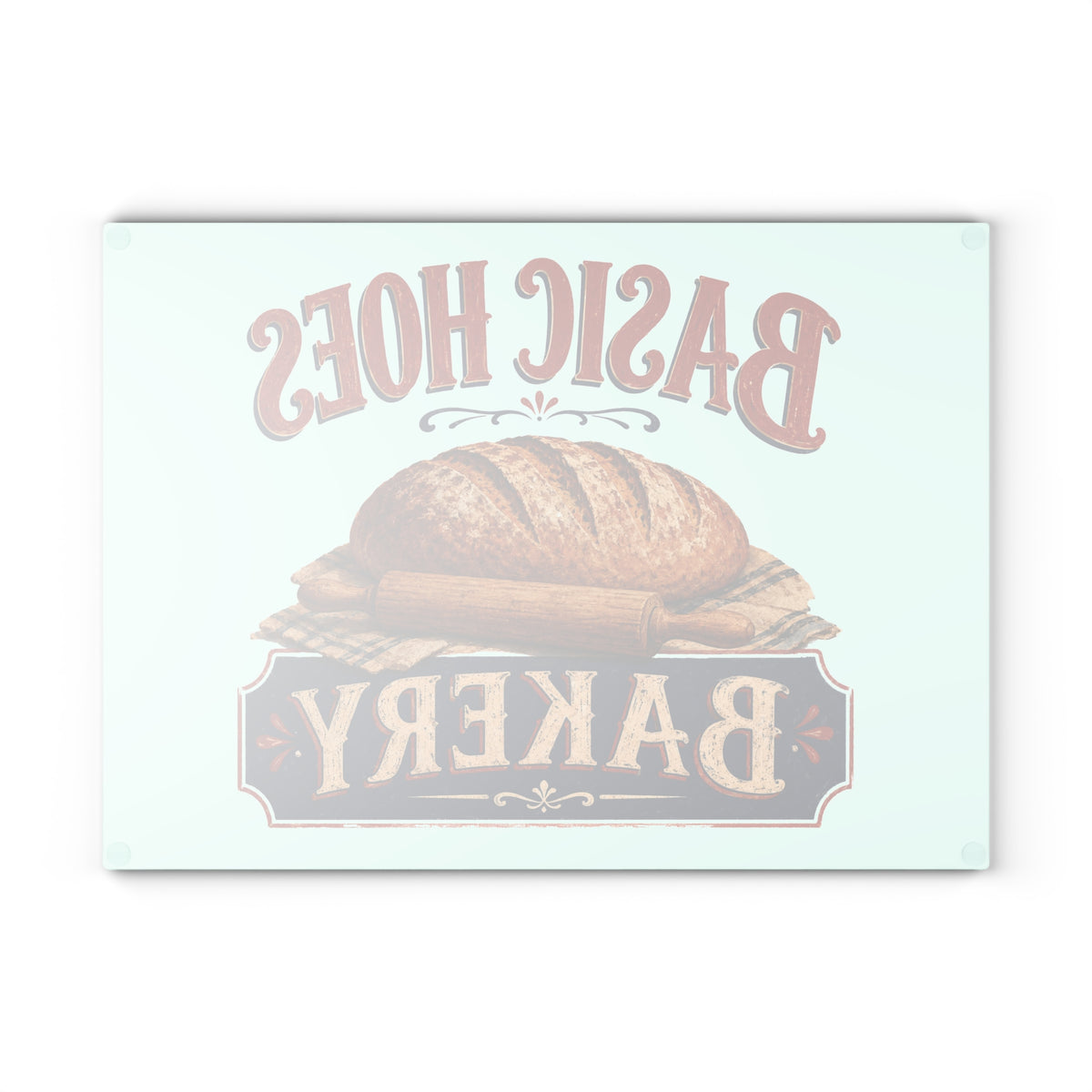 Basic Hoes Bakery Glass Cutting Board