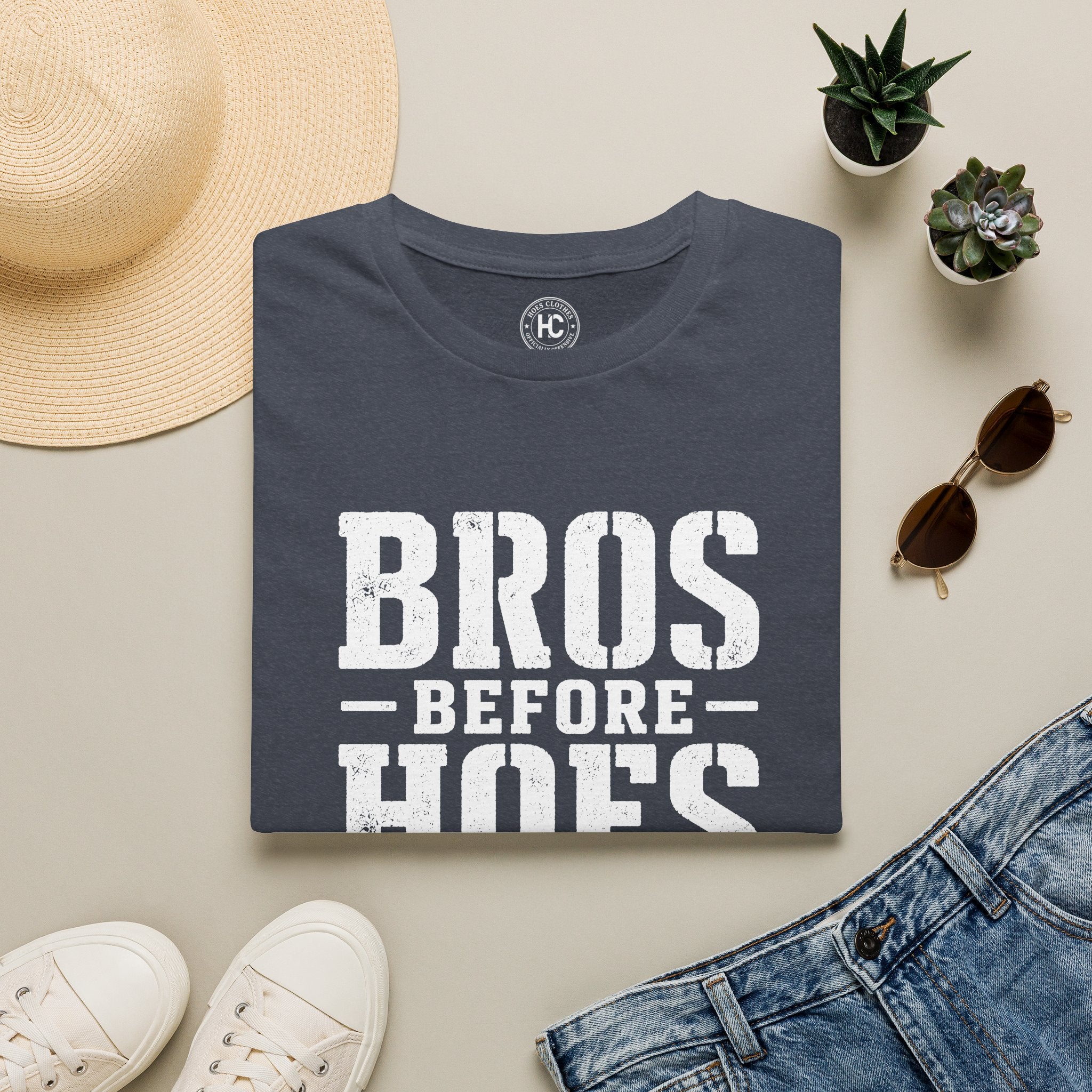 Bros Before Hoes Beer Large Front Print Tee – Hoes Clothes