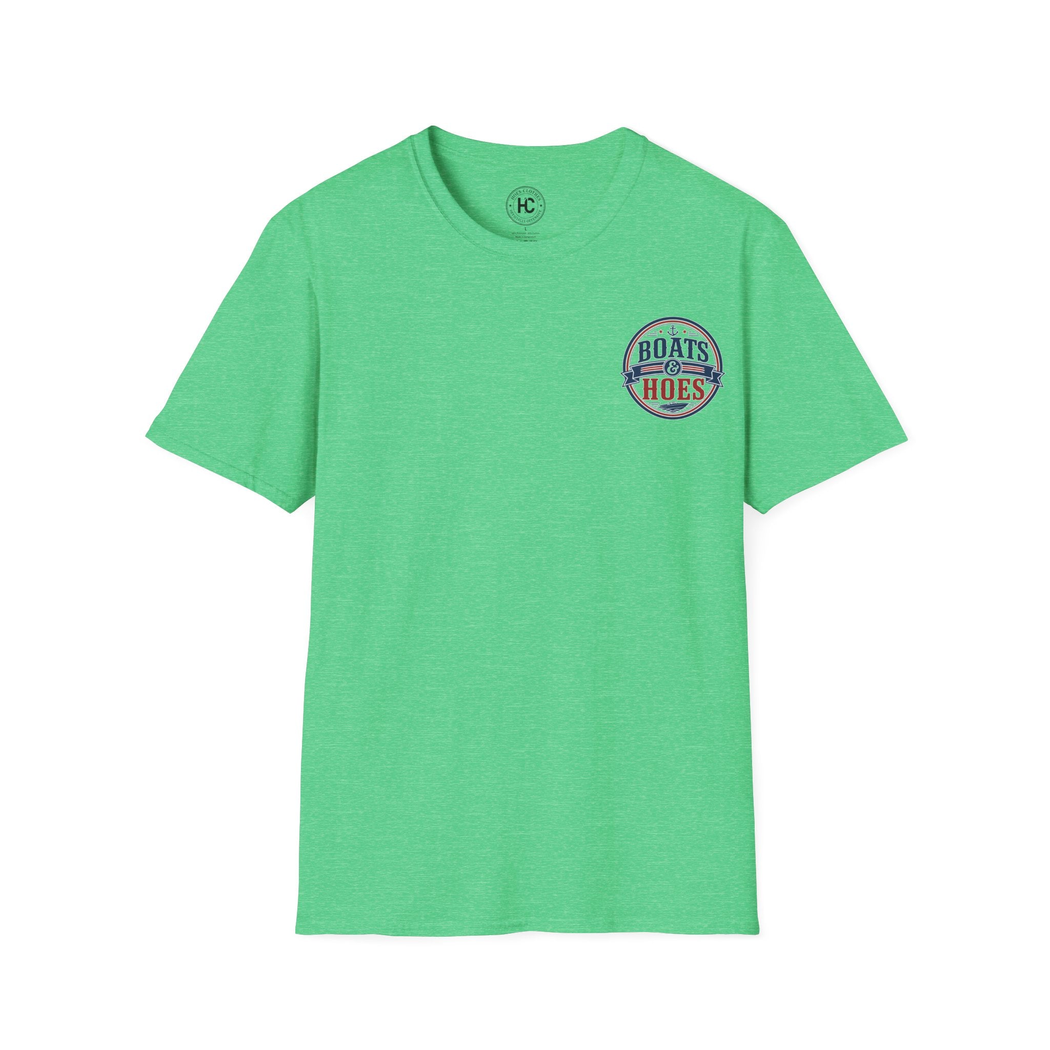 Boats and Hoes Badge Full Color Front & Back Tee – Hoes Clothes