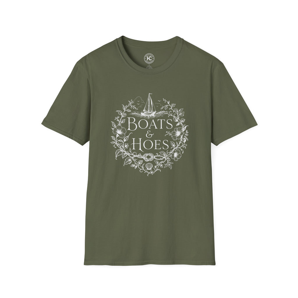 Boats and Hoes Botanical Front Only Tee – Hoes Clothes