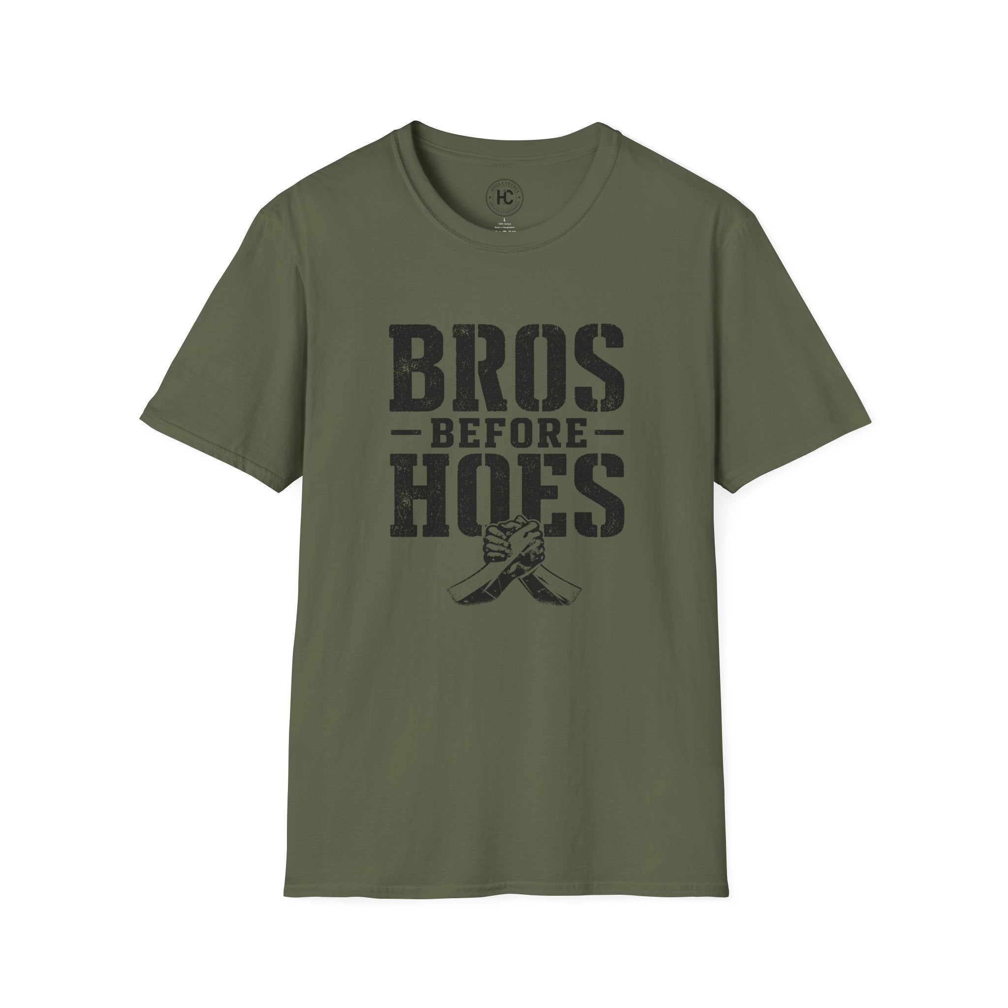 Bros Before Hoes Power Large Front Print Tee – Hoes Clothes