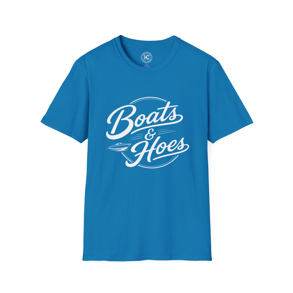 Boats and Hoes Retro Tee