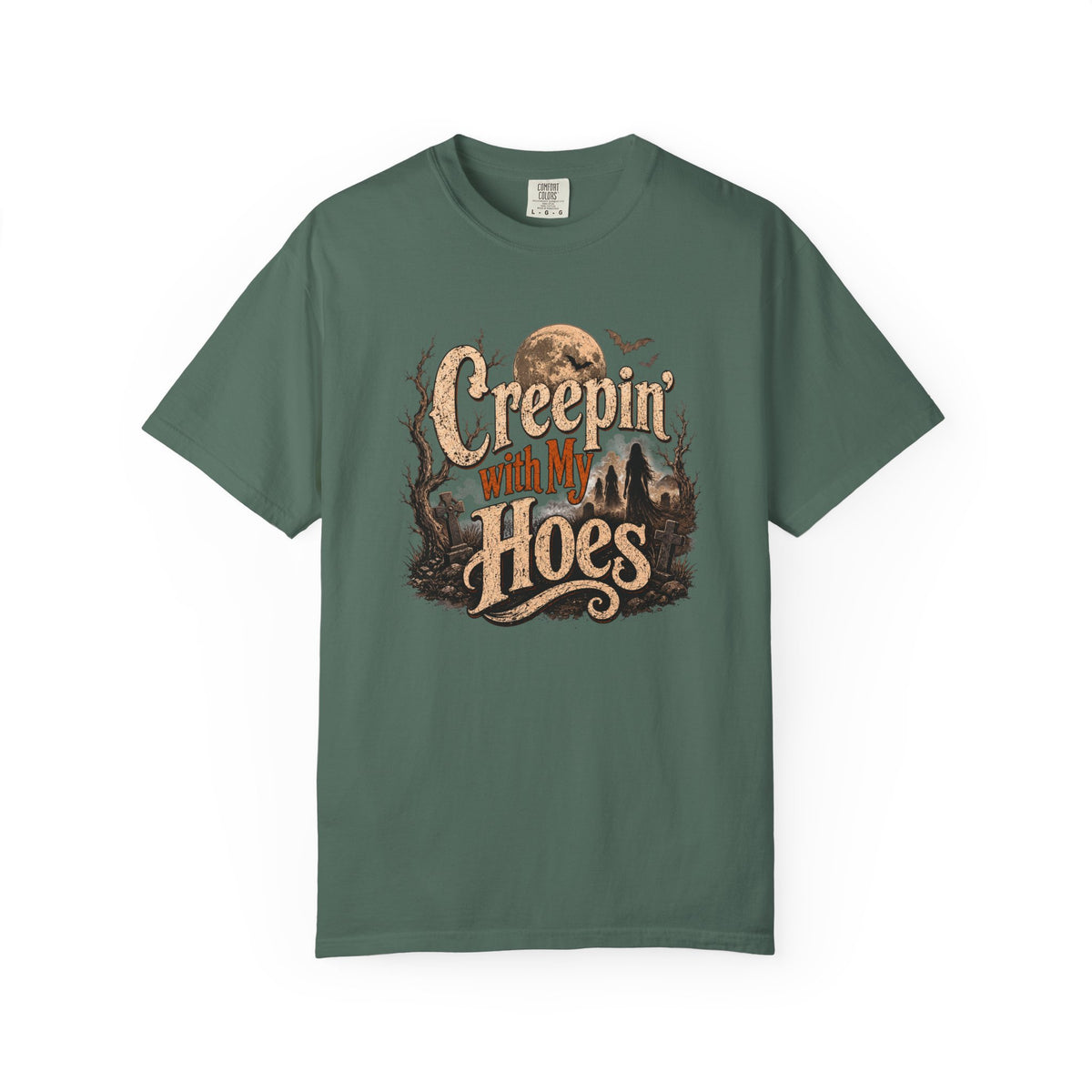 Creepin’ With My Hoes Graveyard Halloween Tee