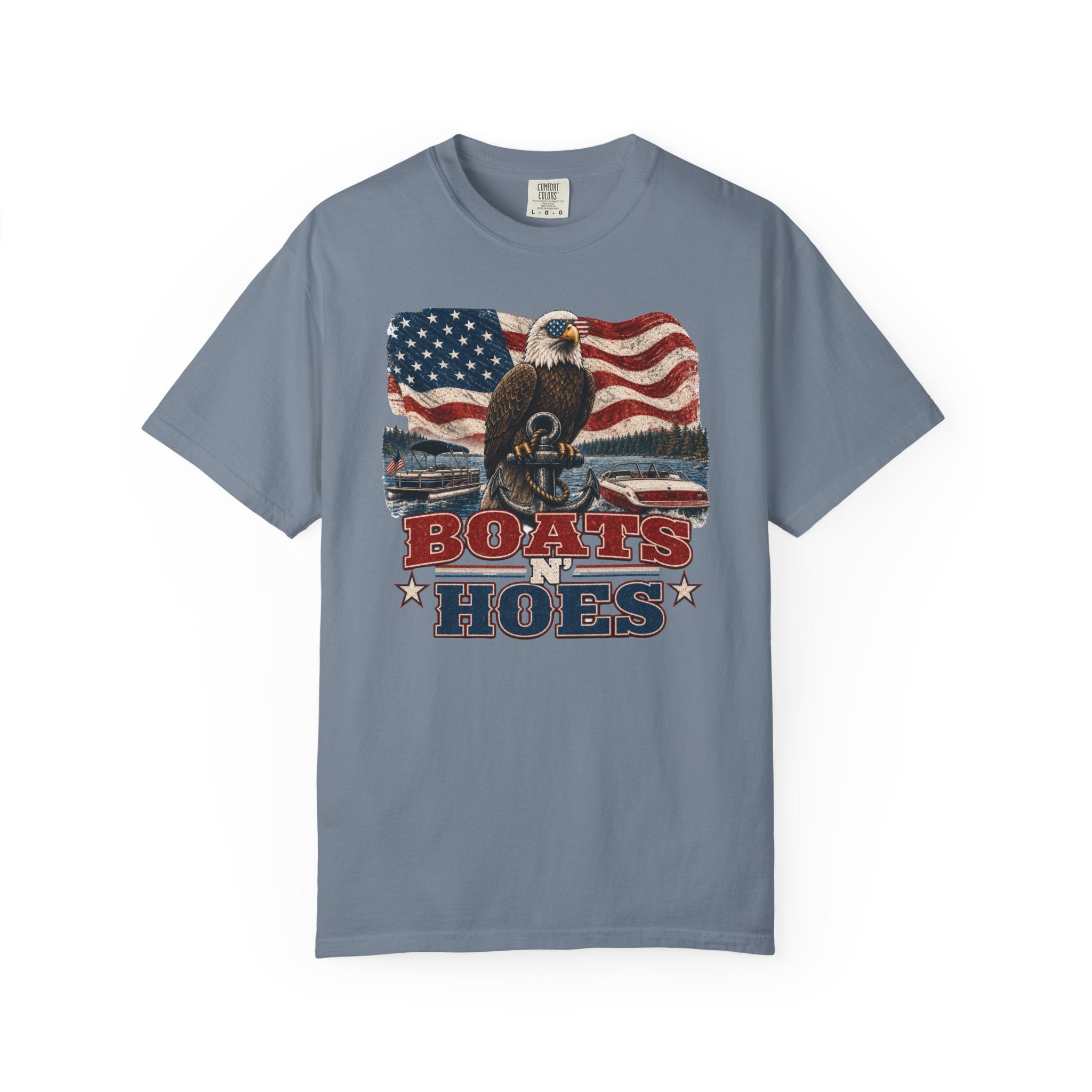 Boats and Hoes Patriotic Shirt