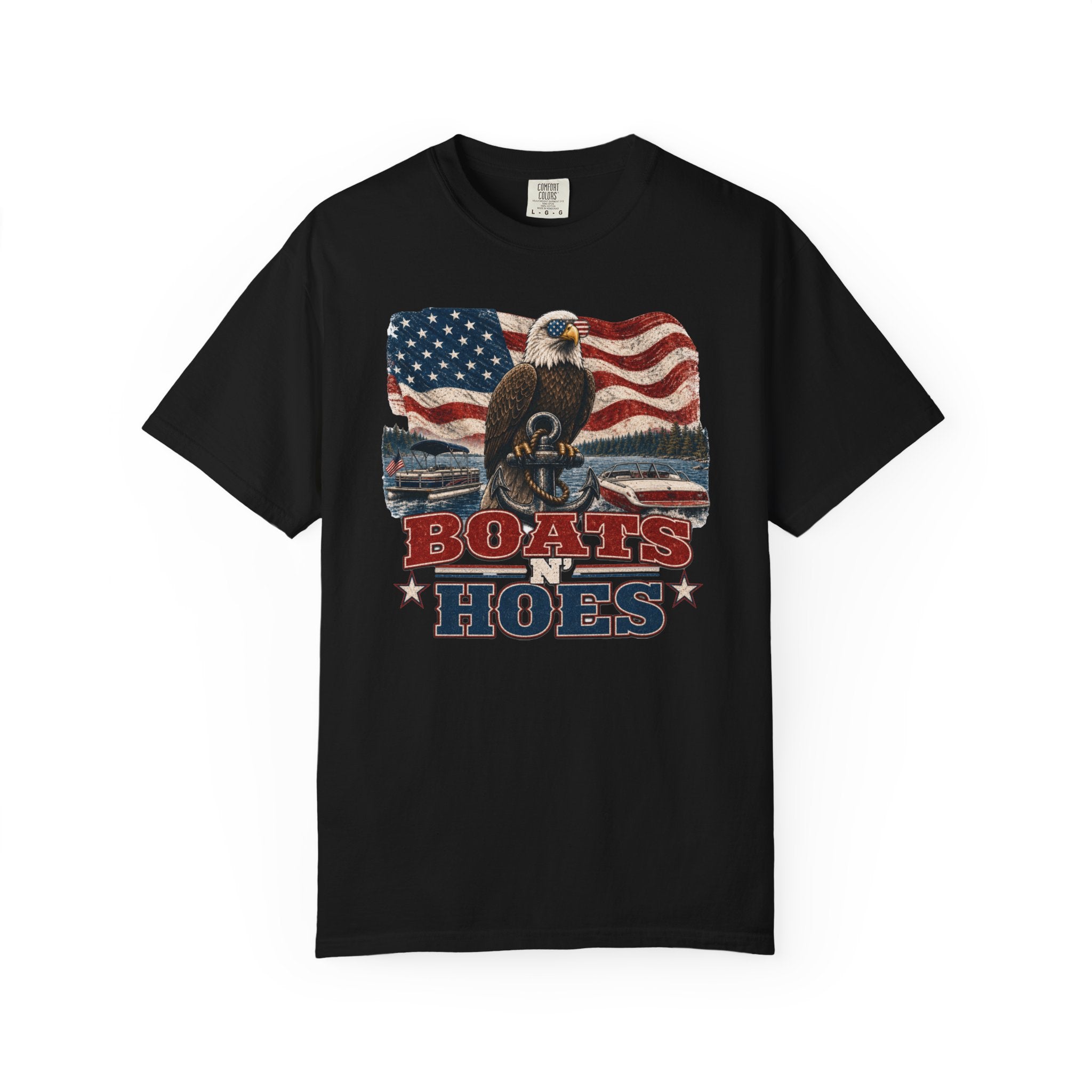 Boats and Hoes Patriotic Shirt