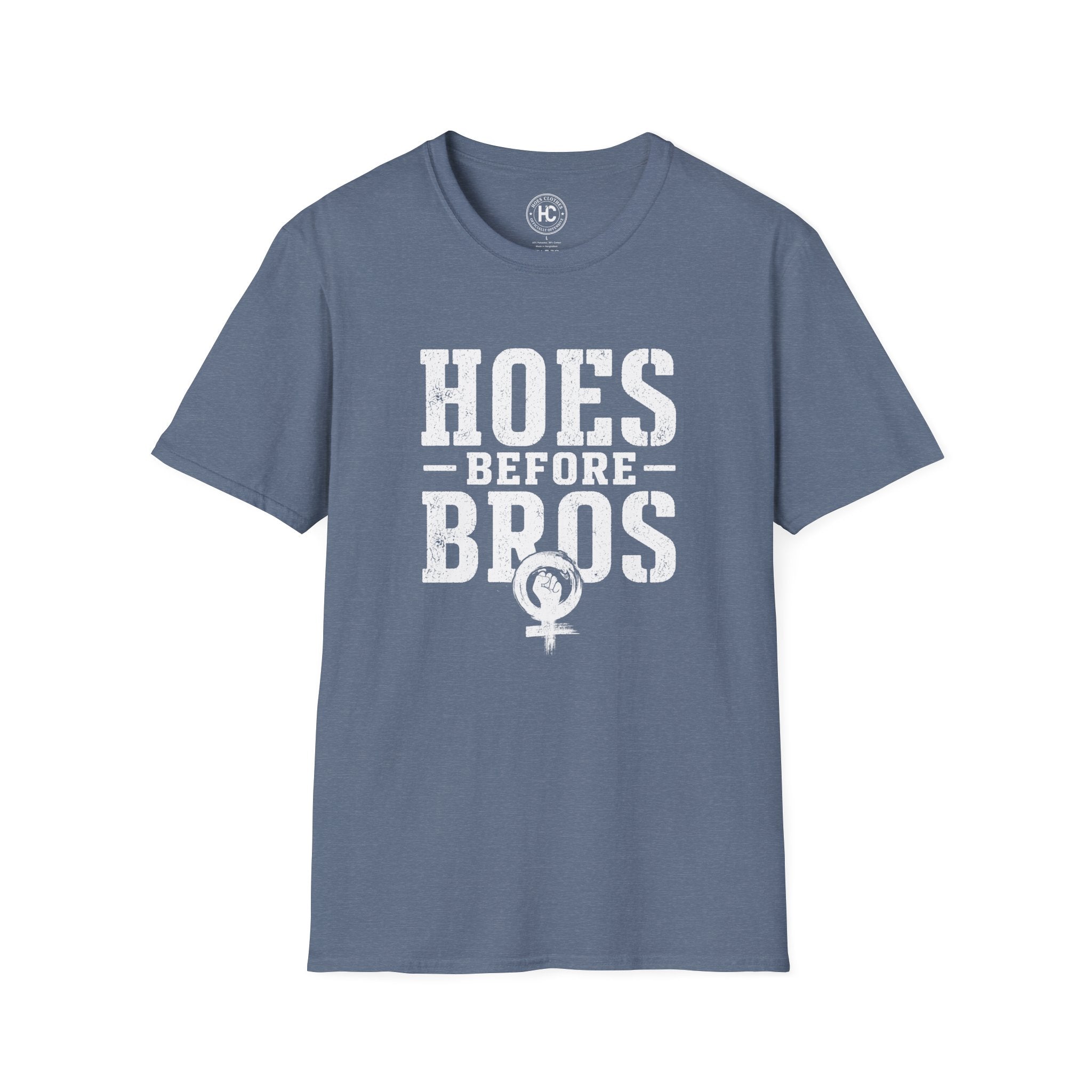 Hoes Before Bros Power Large Front Print Tee – Hoes Clothes