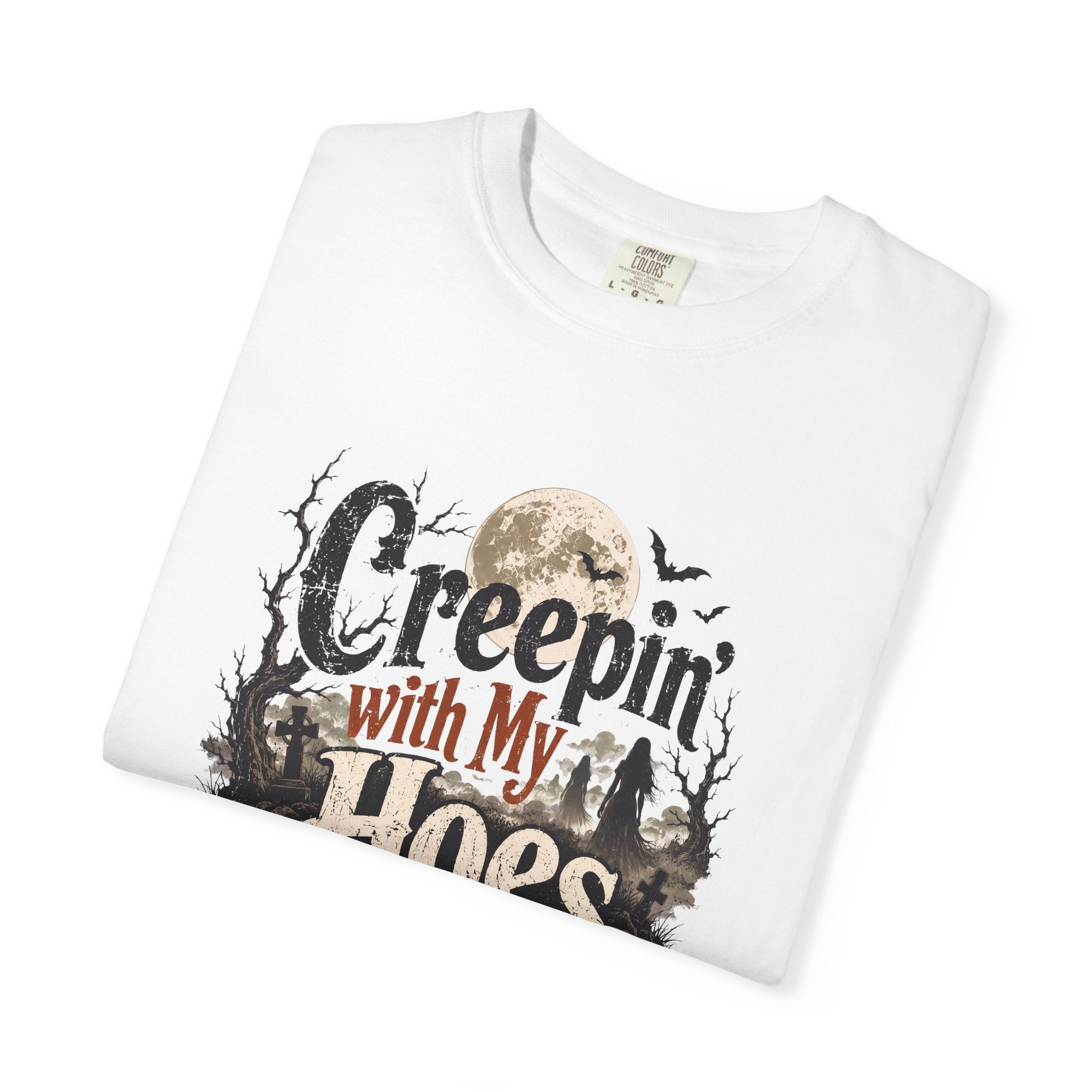 Creepin’ With My Hoes Graveyard Halloween Tee