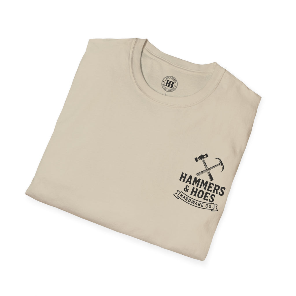 Hammers & Hoes Hardware Co. Front & Back Tee – Hoes Clothes