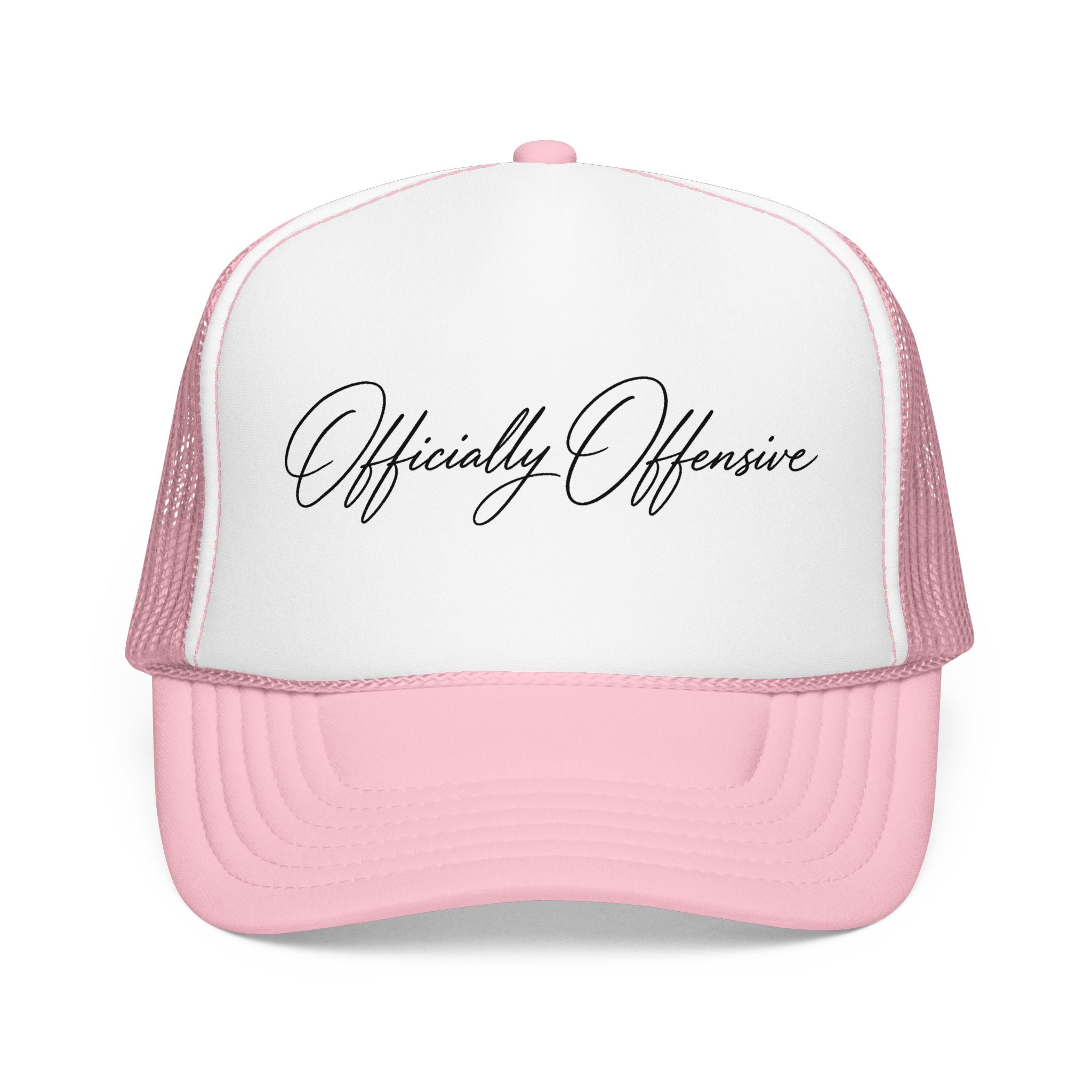 Officially Offensive Script Trucker Hat – Hoes Clothes