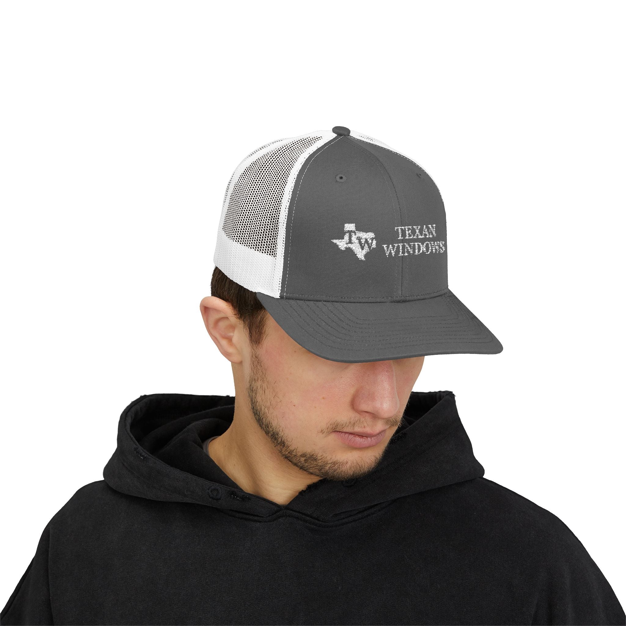 TW Logo Trucker Hat - Adjustable Snapback Mesh Cap